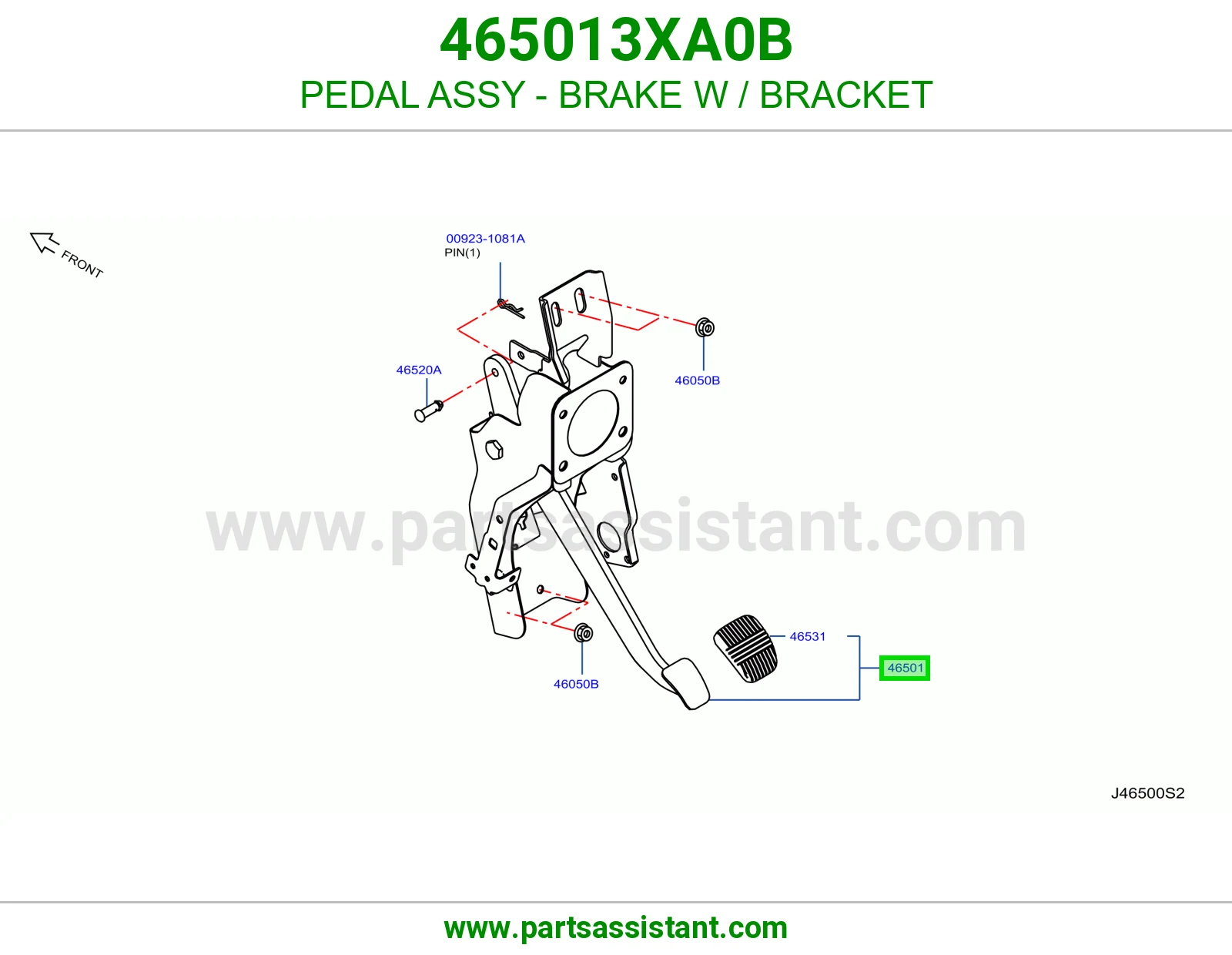 دعسه فرامل 465013XA0B