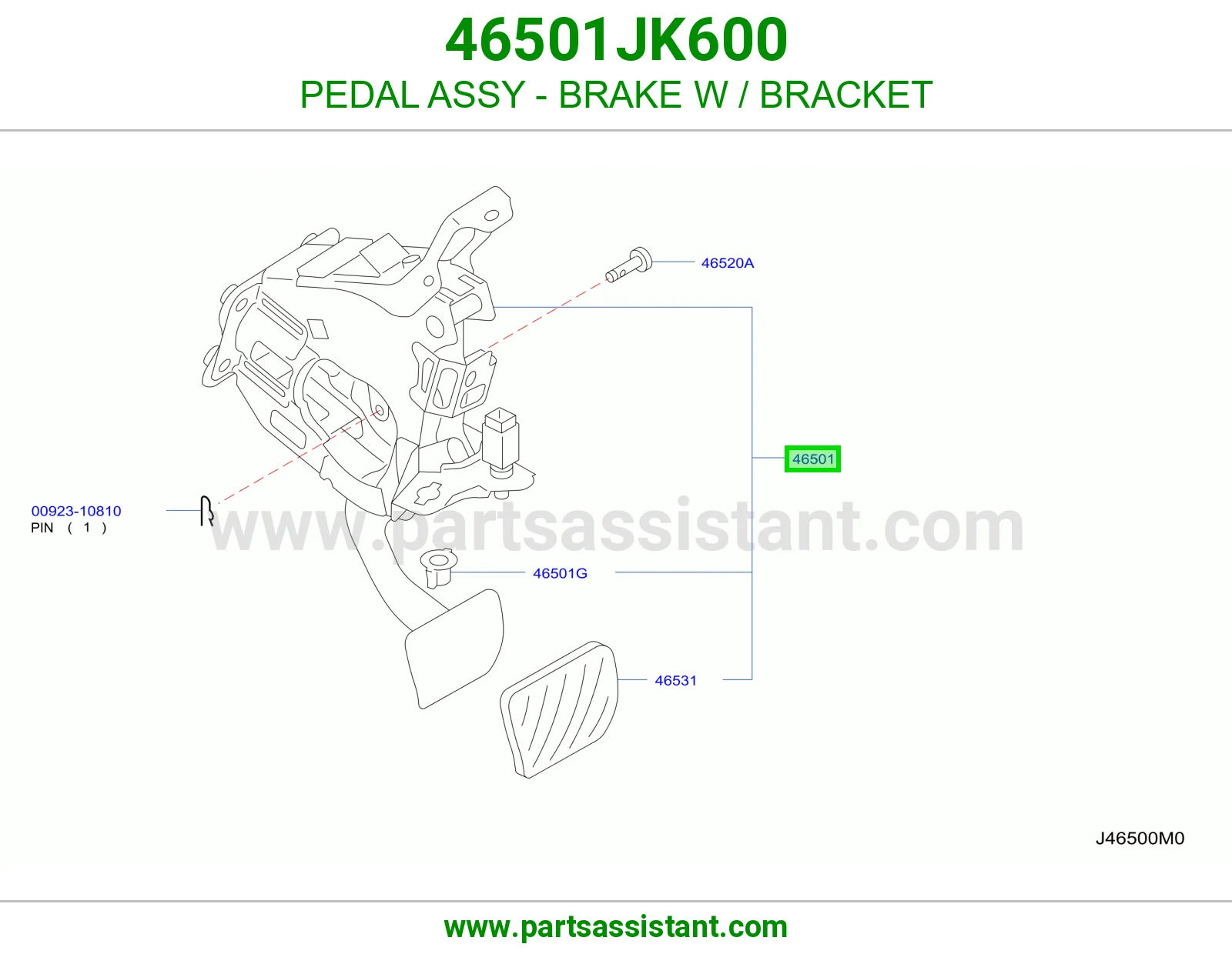 دعسه فرامل 46501JK600