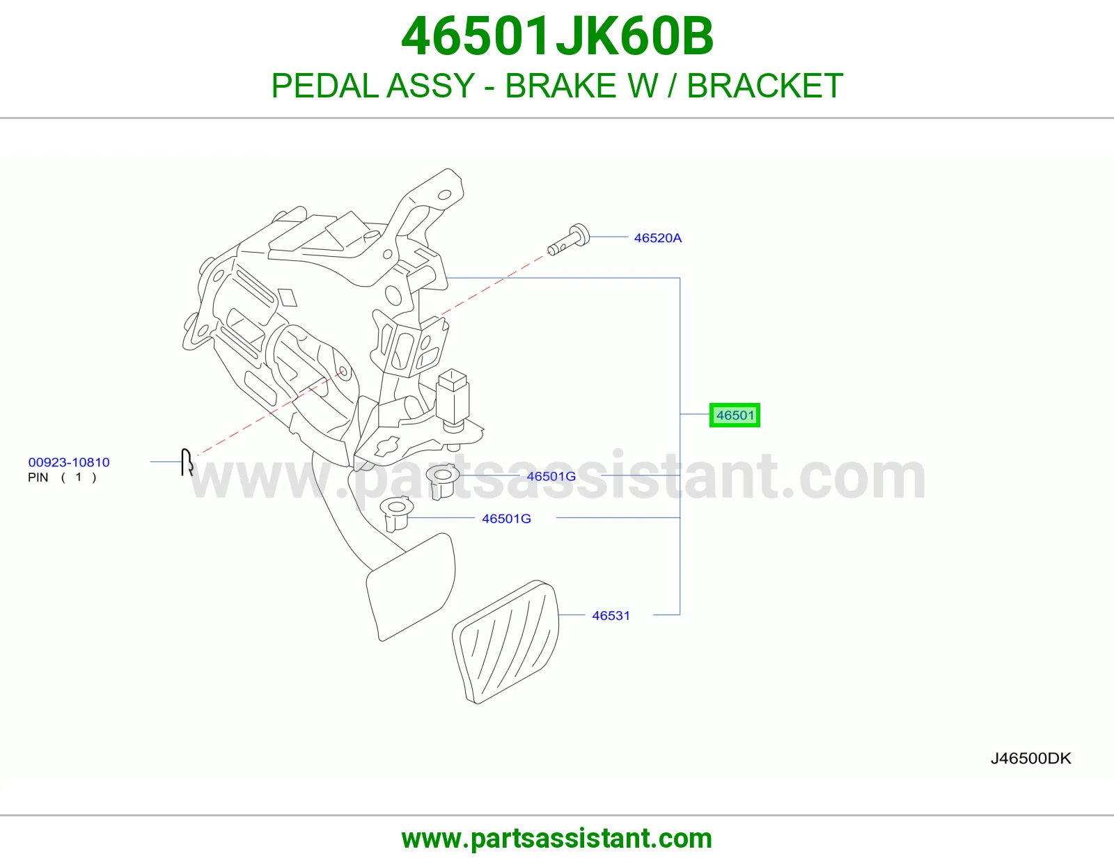 دعسه فرامل 46501JK60B