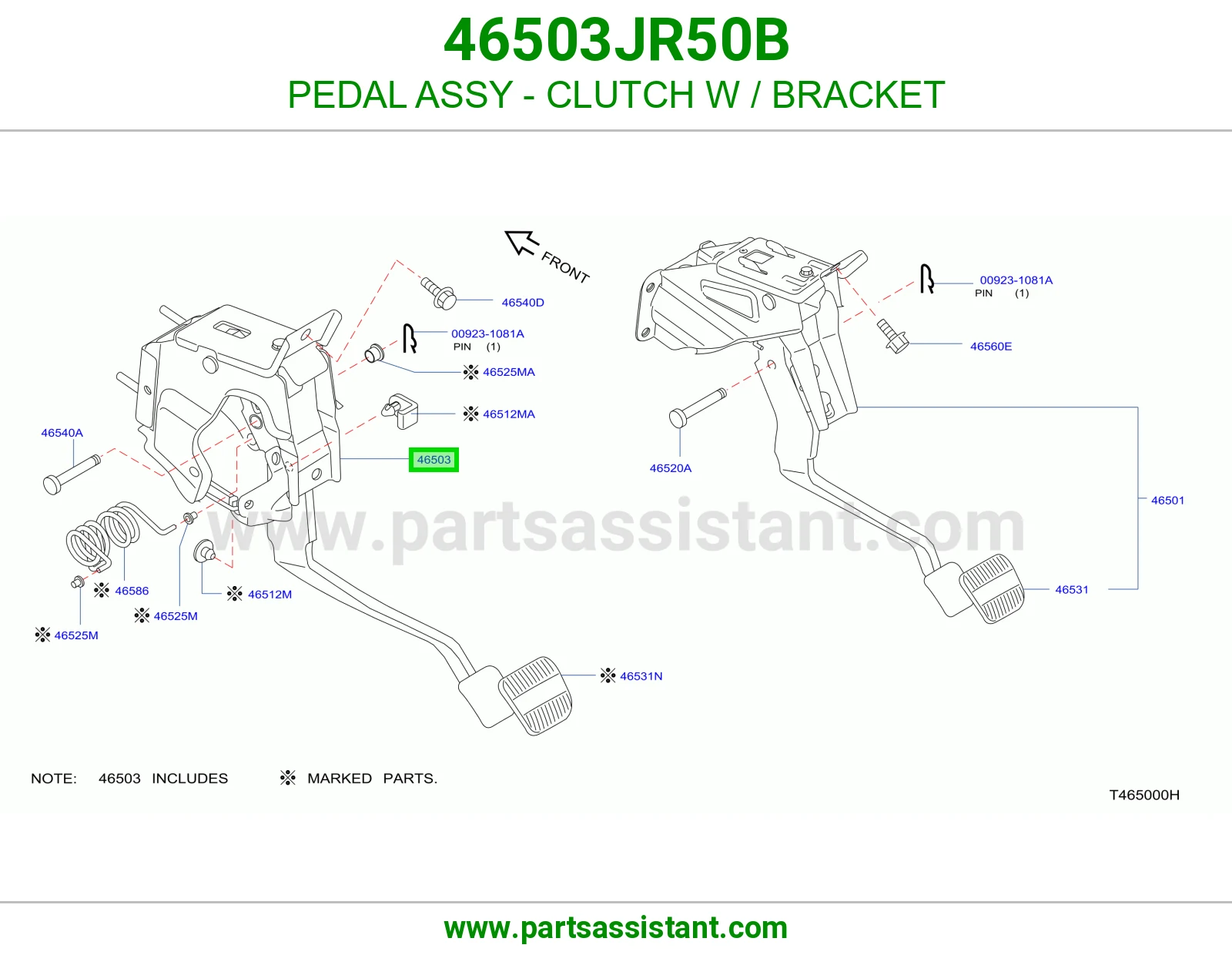 دعسه كلتش 46503JR50B