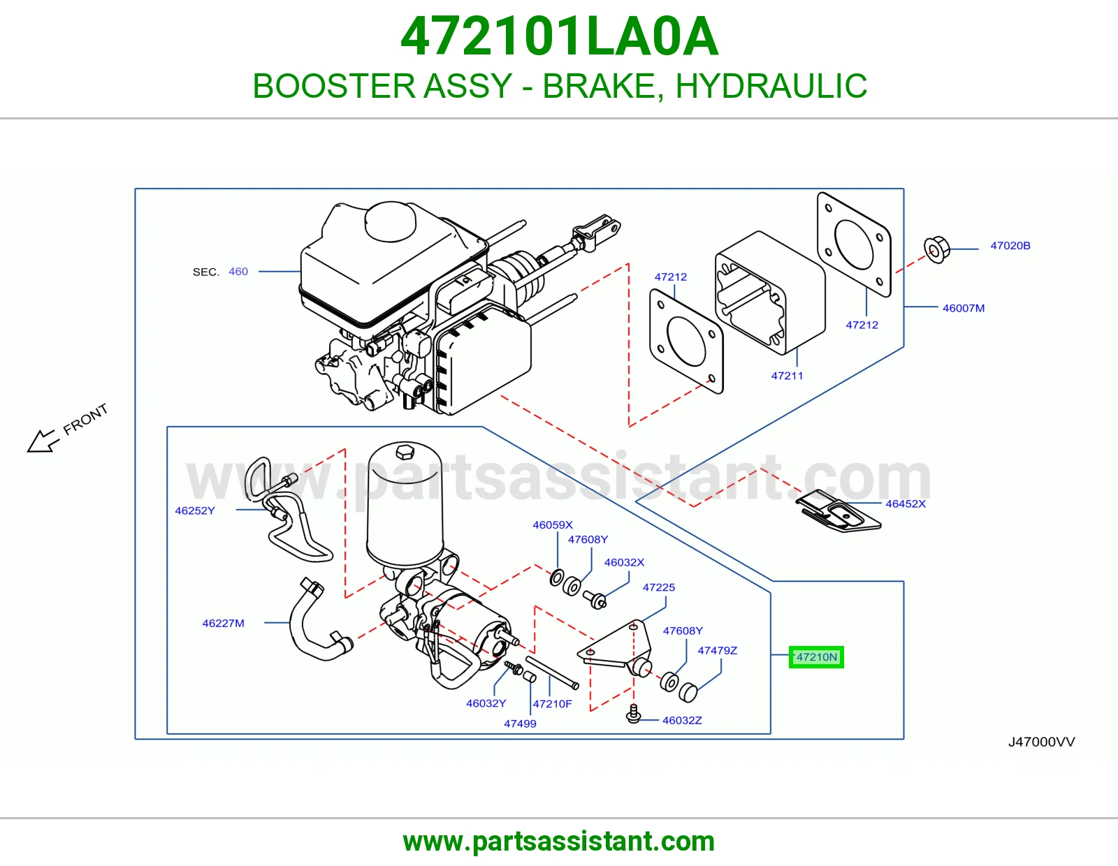 باكم فرامل هيدروليك كامل 472101LA0A