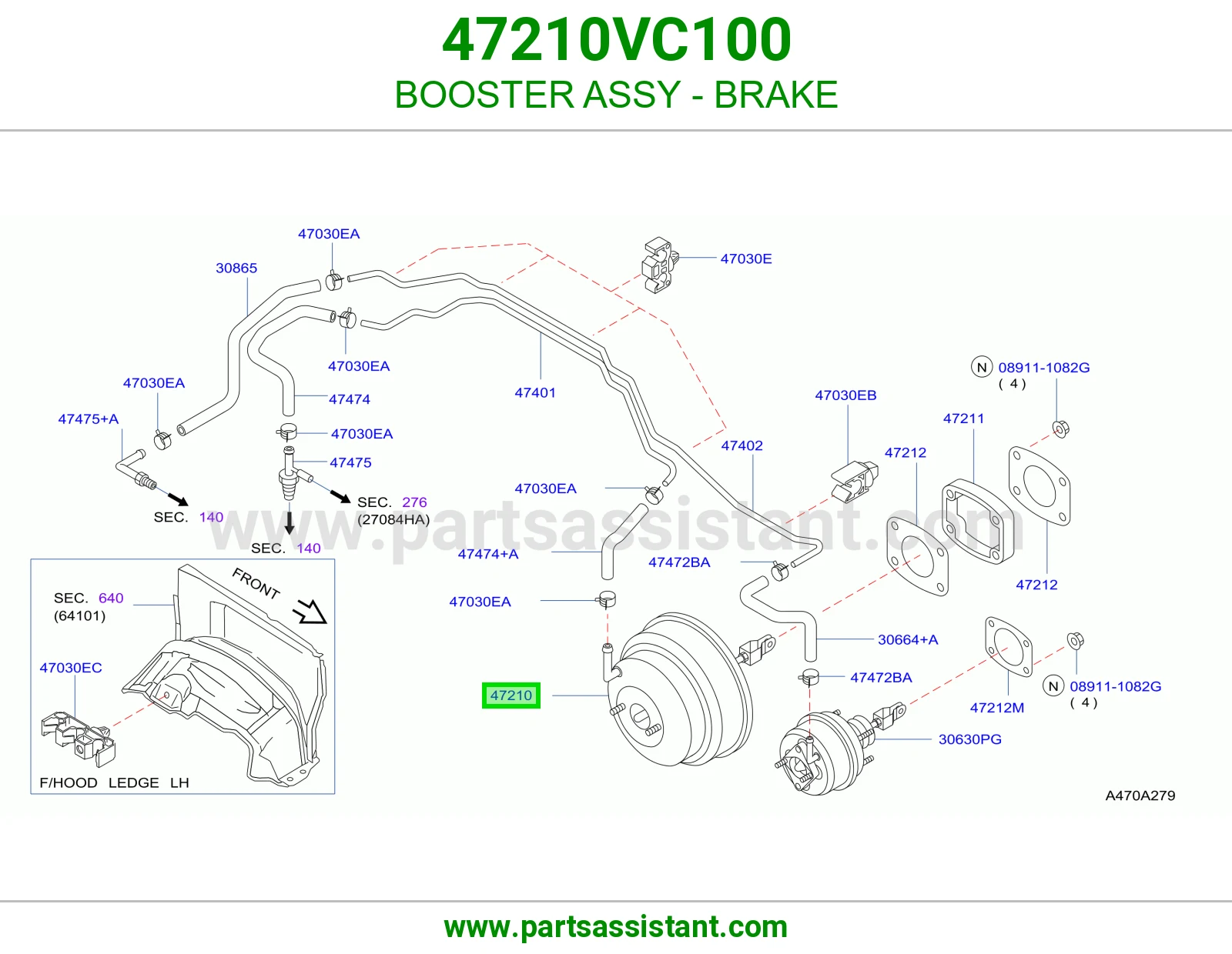 باكم فرامل كامل 47210VC100