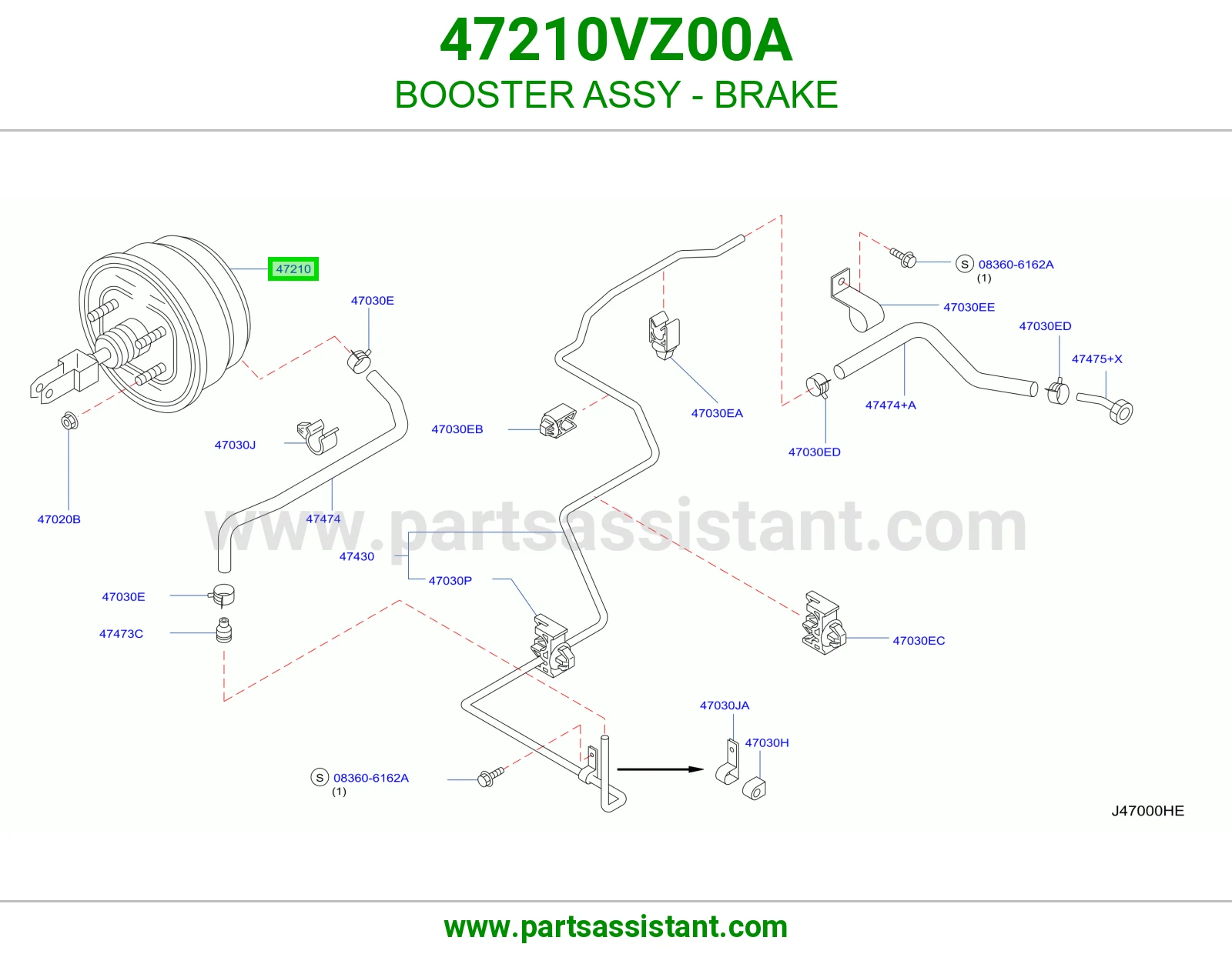 باكم فرامل كامل 47210VZ00A