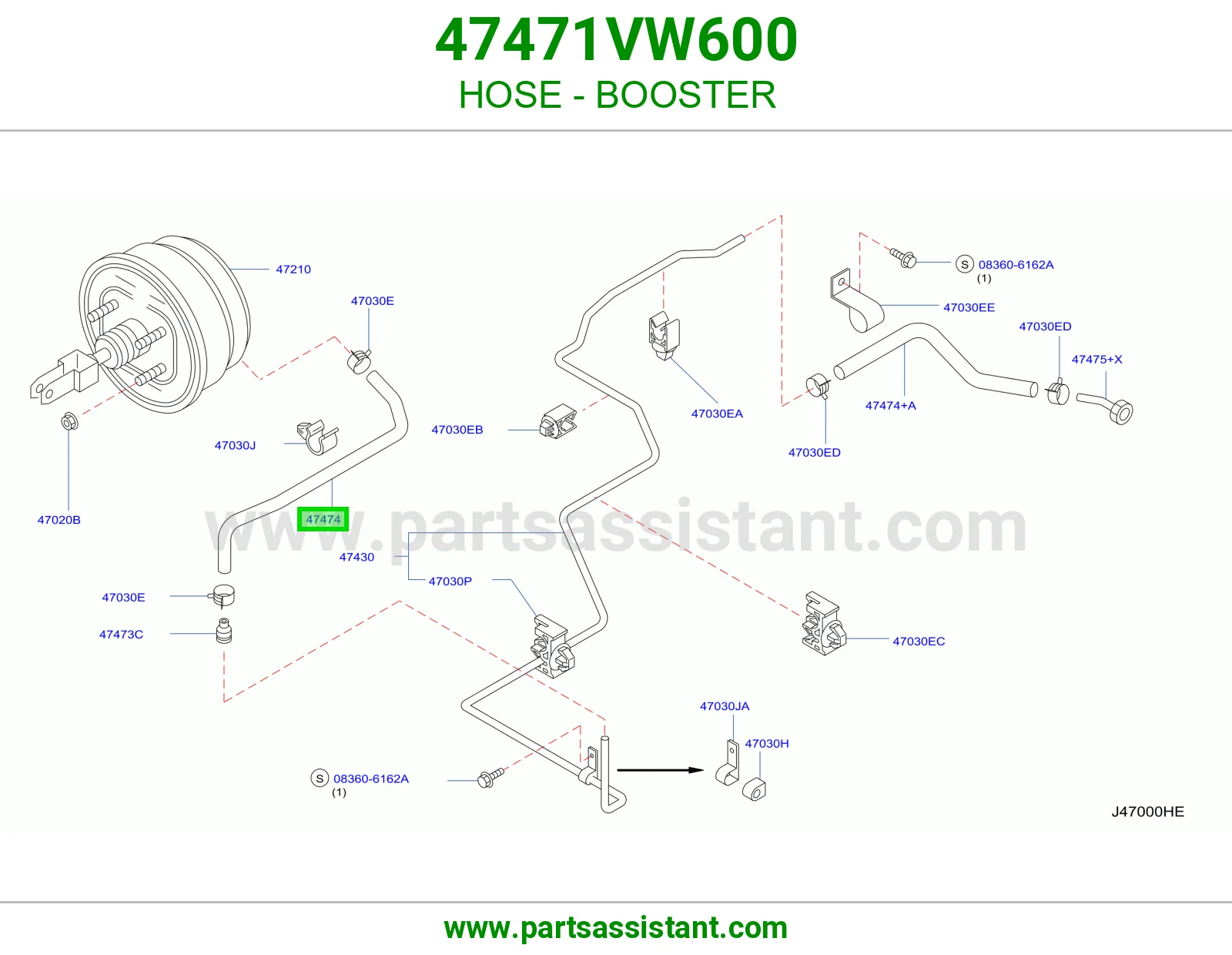 لي باكم فرامل 47471VW600