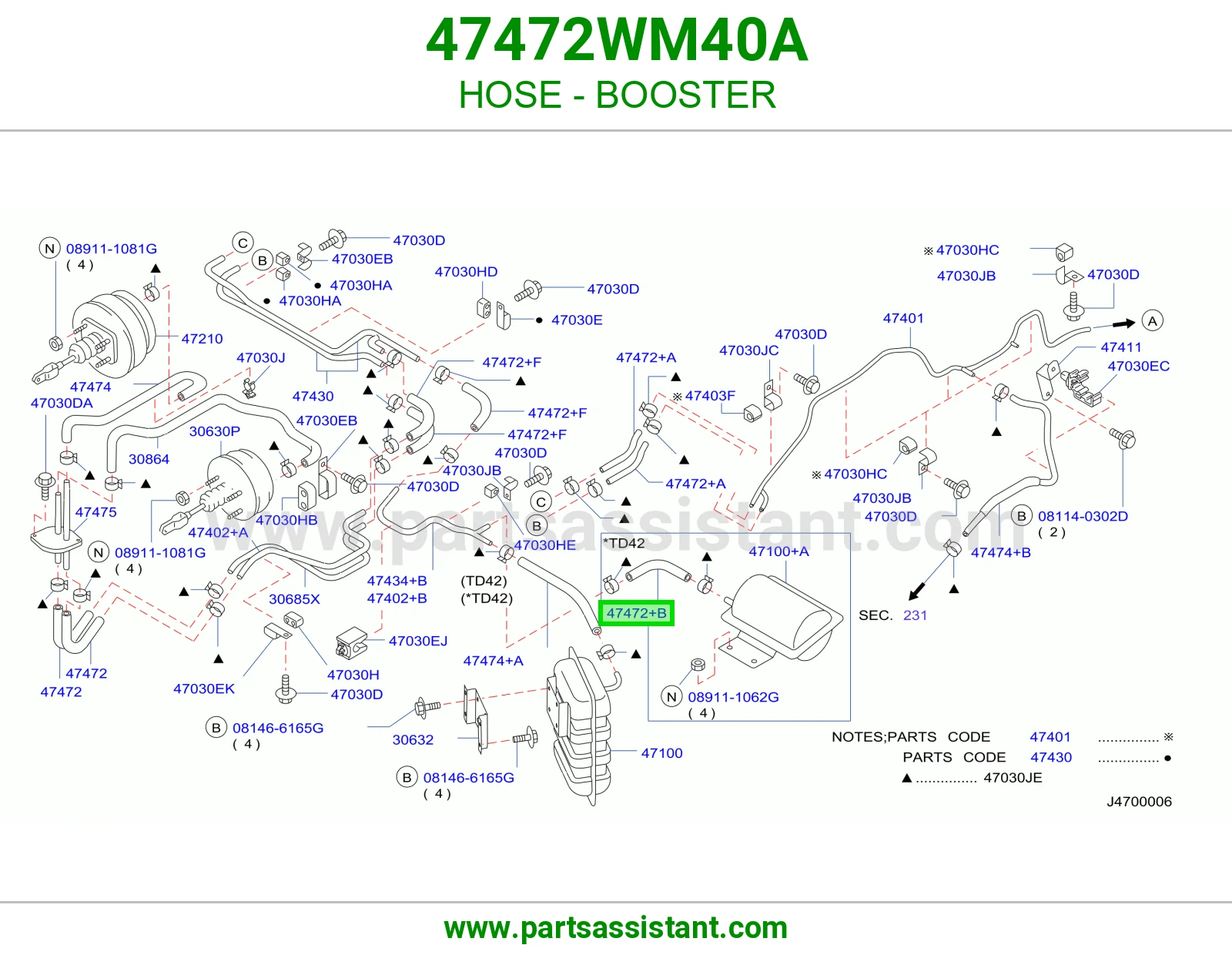 لي باكم فرامل 47472WM40A
