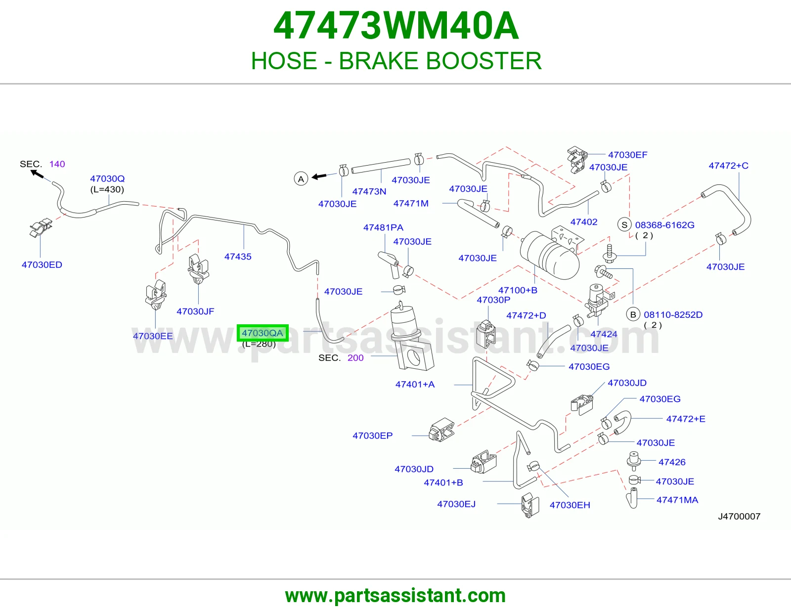 لي باكم فرامل 47473WM40A