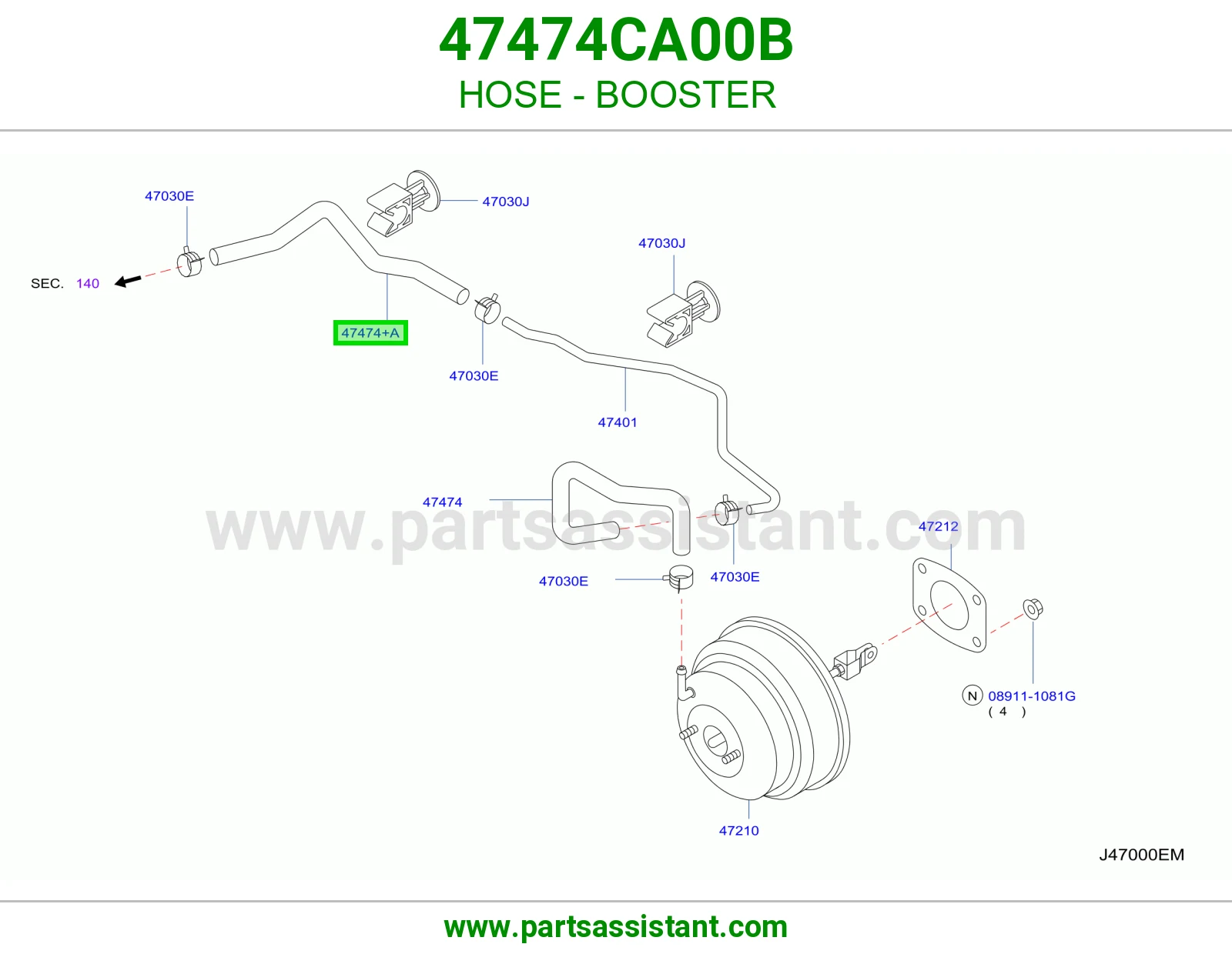 لي باكم فرامل 47474CA00B