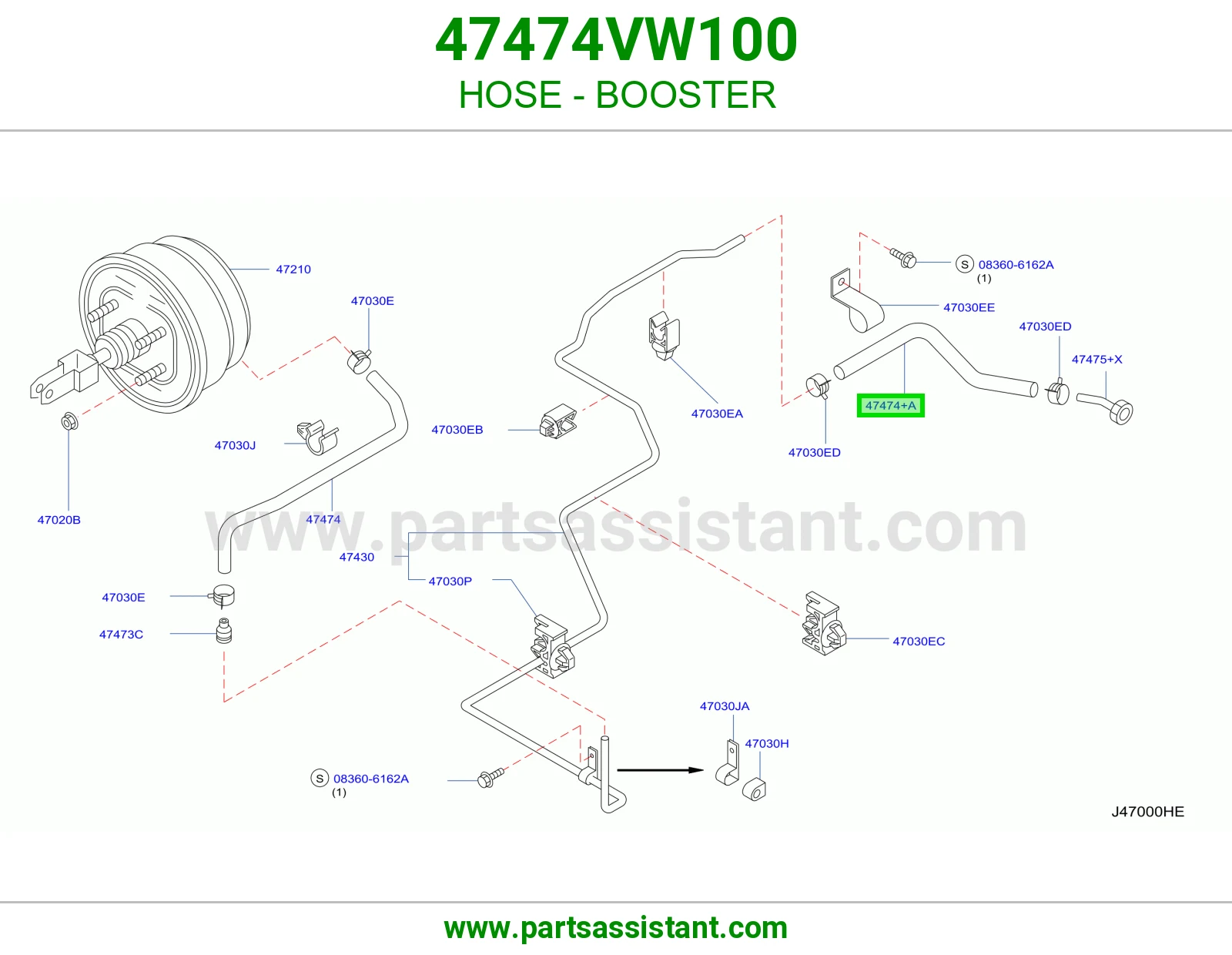 لي باكم فرامل 47474VW100