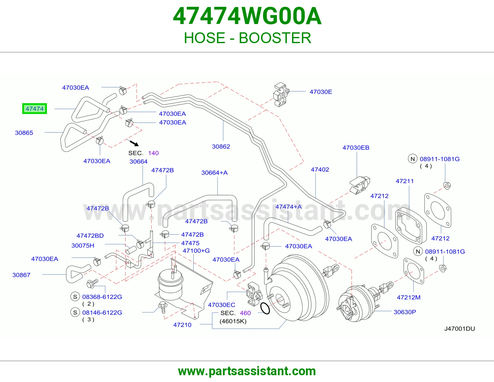 لي باكم فرامل 47474WG00A