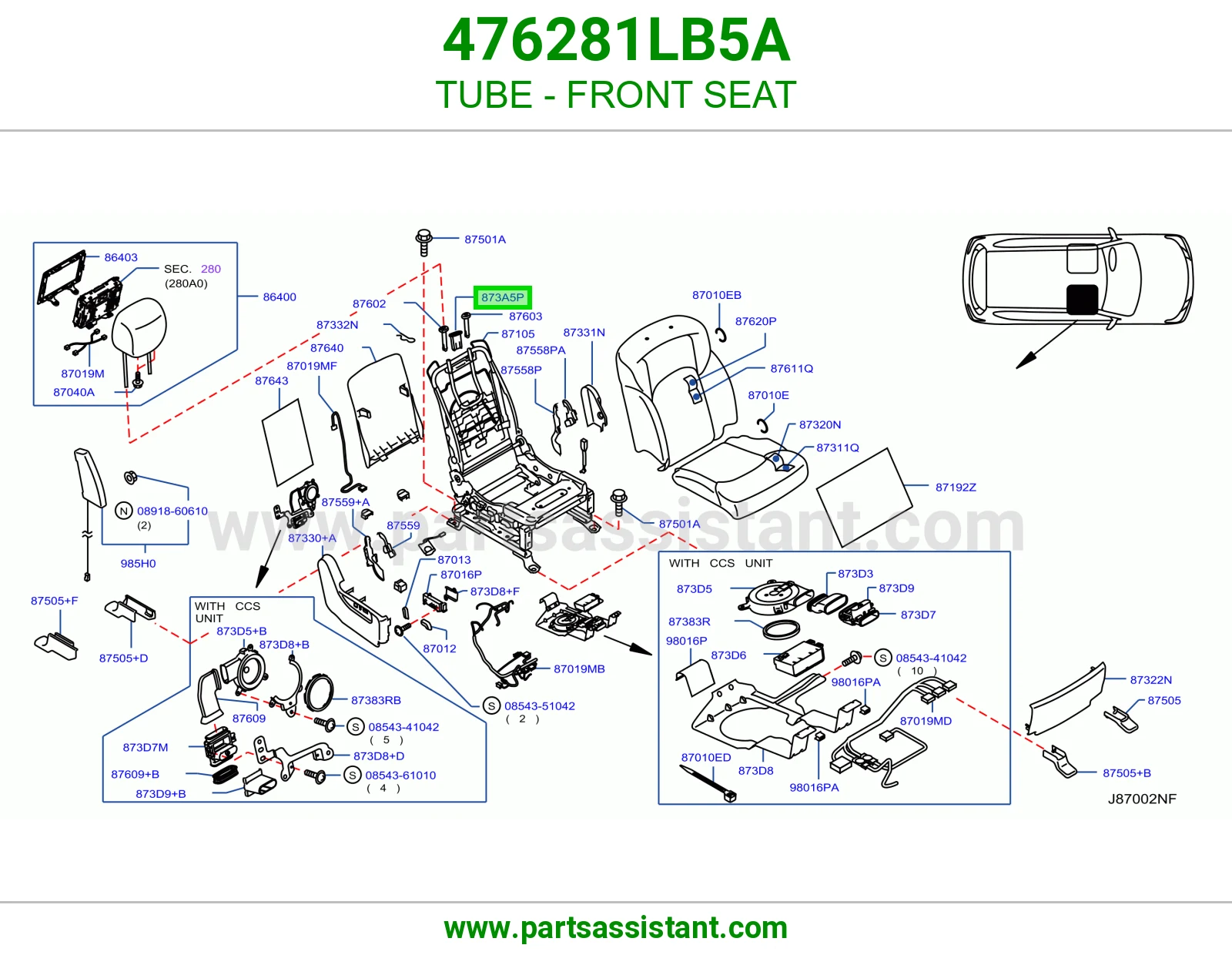 ماسورة مرتبة أمامي 476281LB5A