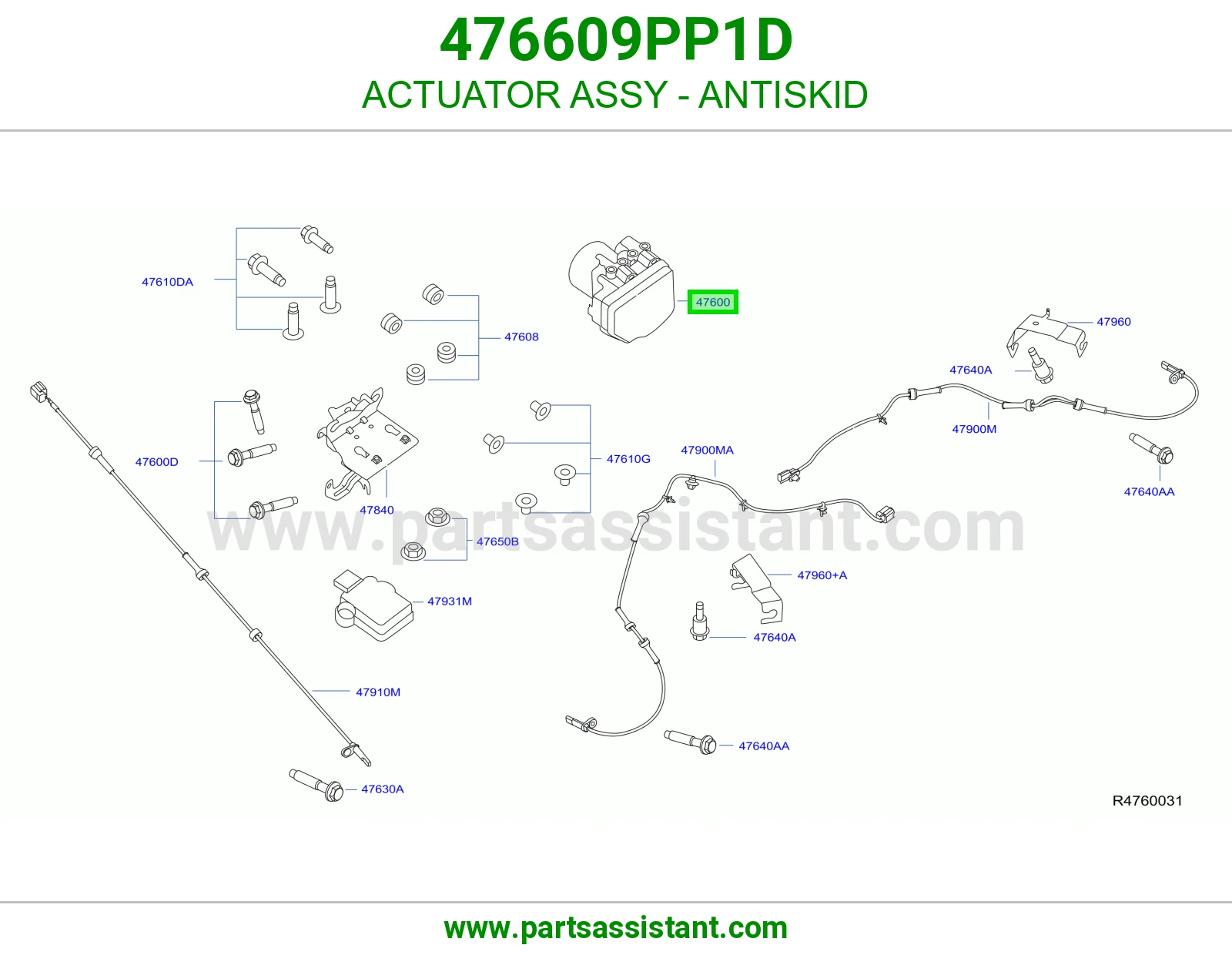 تمتيك مانع انزلاق كامل 476609PP1D
