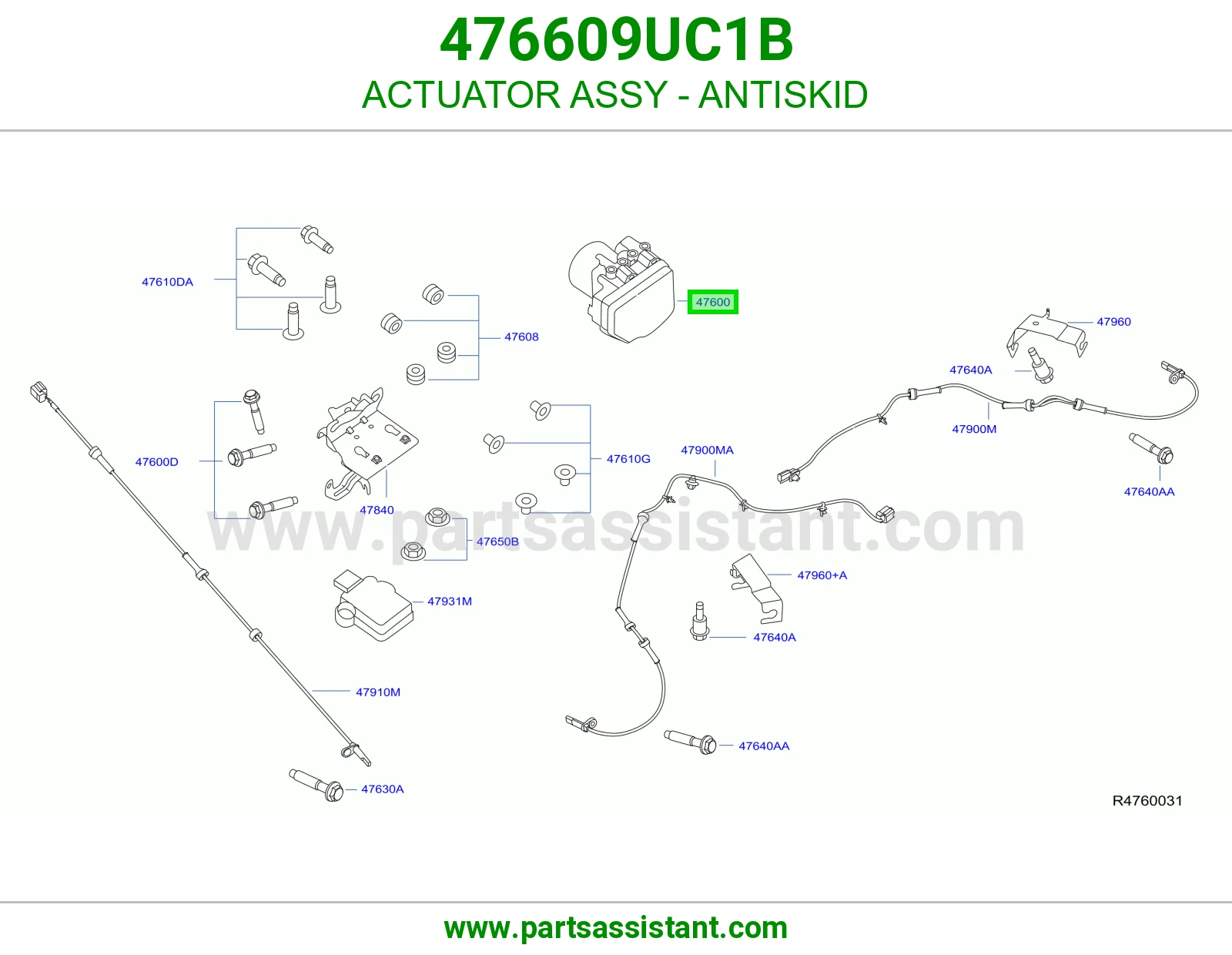 تمتيك مانع انزلاق كامل 476609UC1B