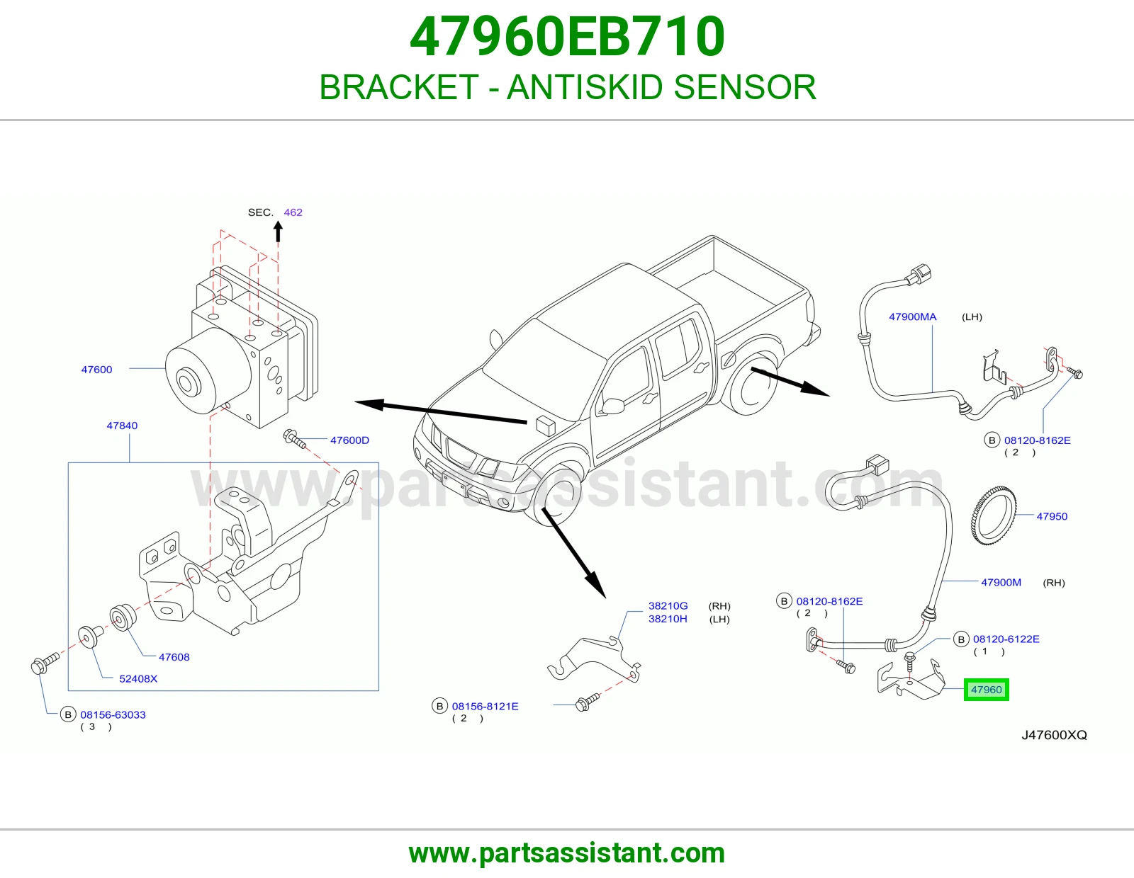 قاعدة حساس ABS 47960EB710