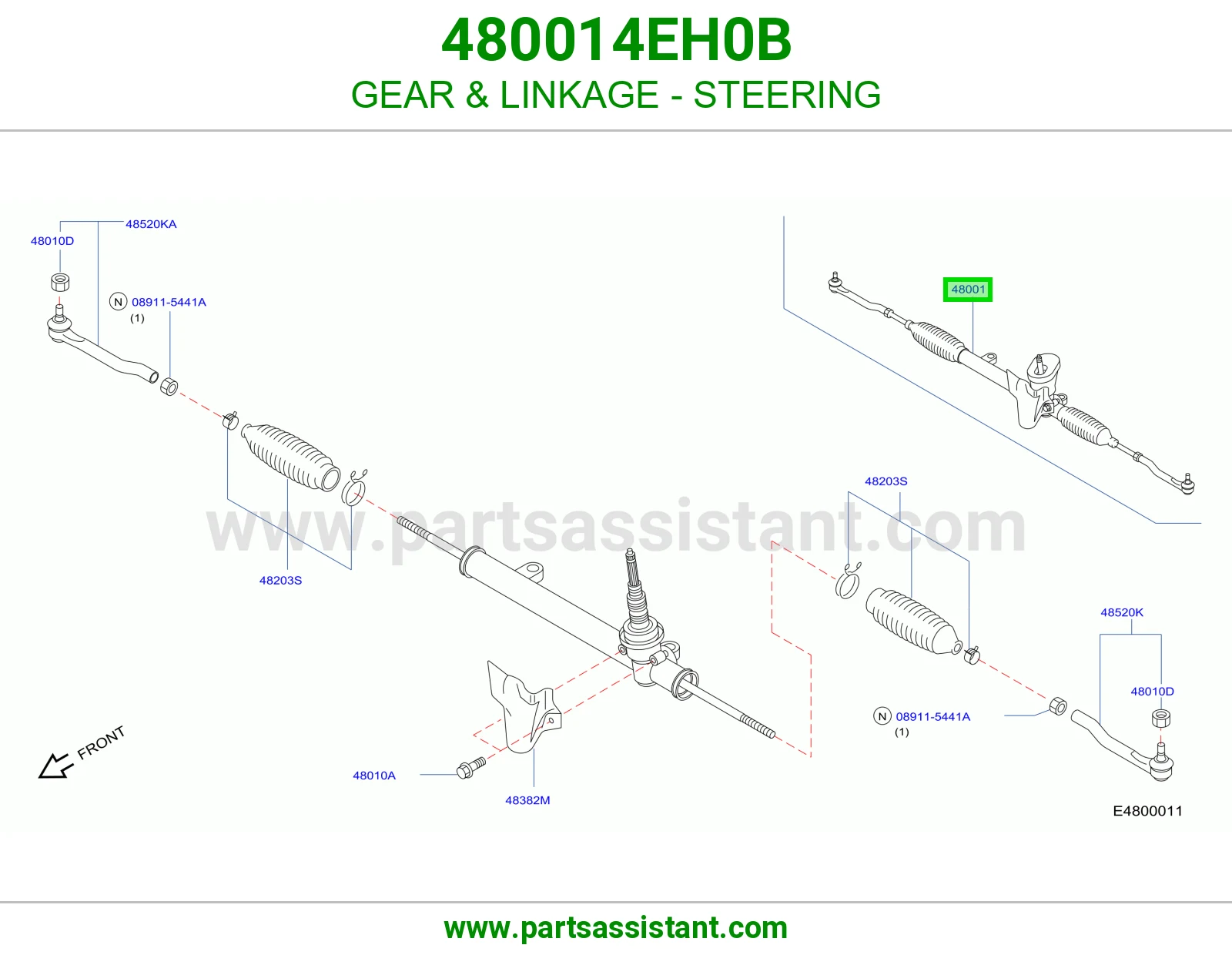 دوده دركسون 480014EH0B
