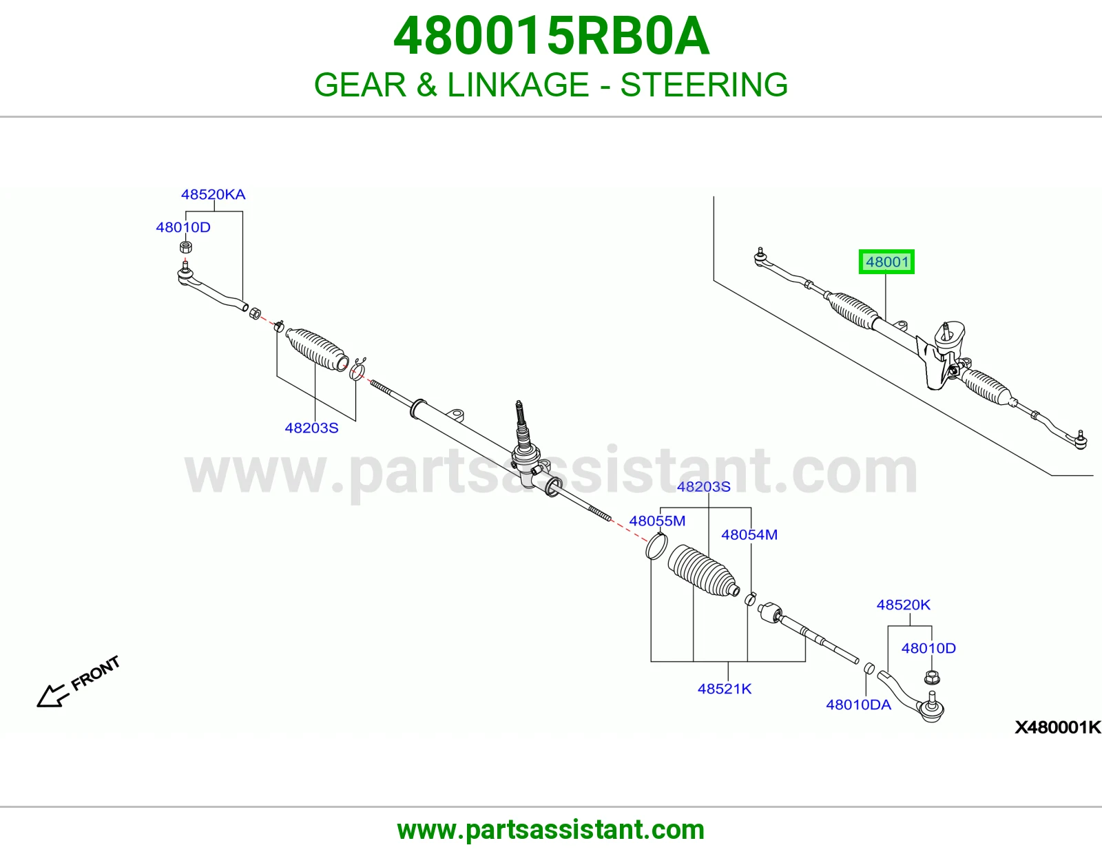 دوده دركسون 480015RB0A