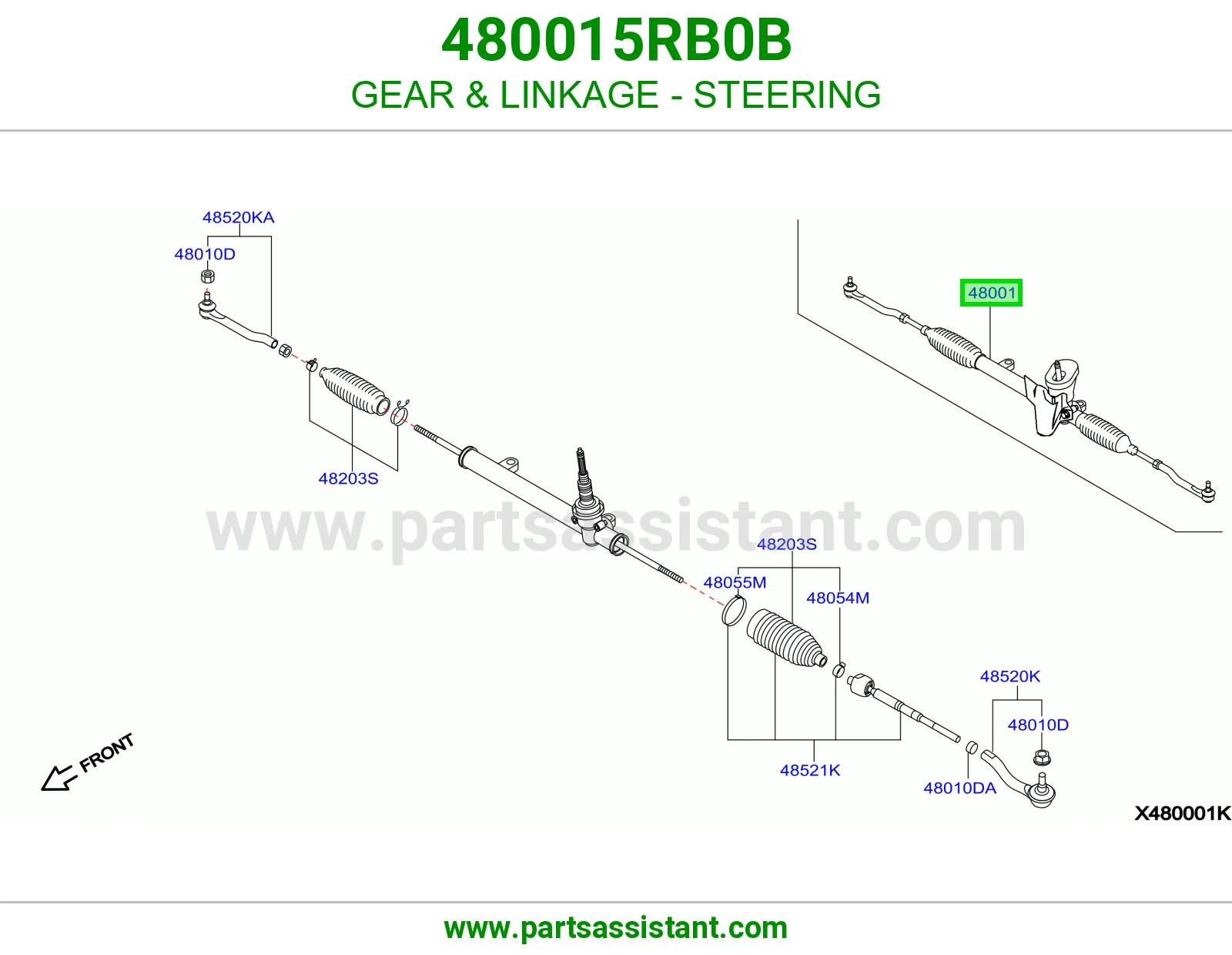 دوده دركسون 480015RB0B