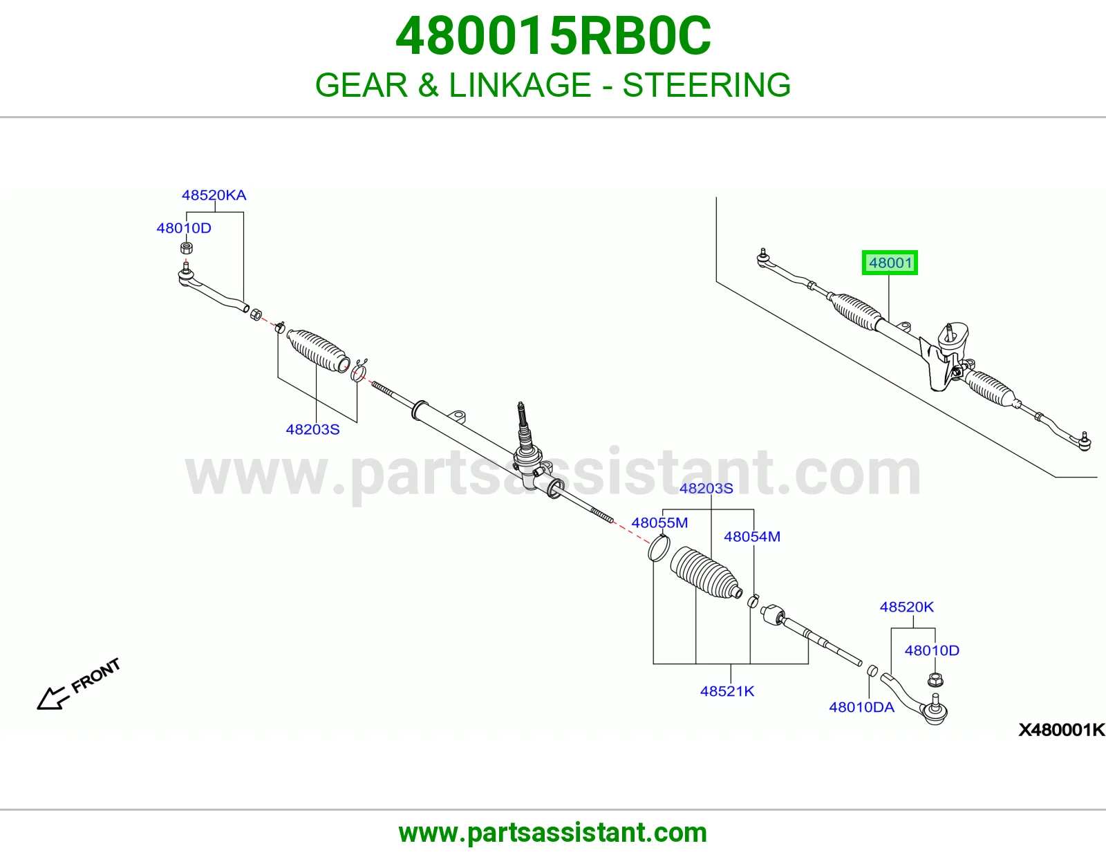دوده دركسون 480015RB0C