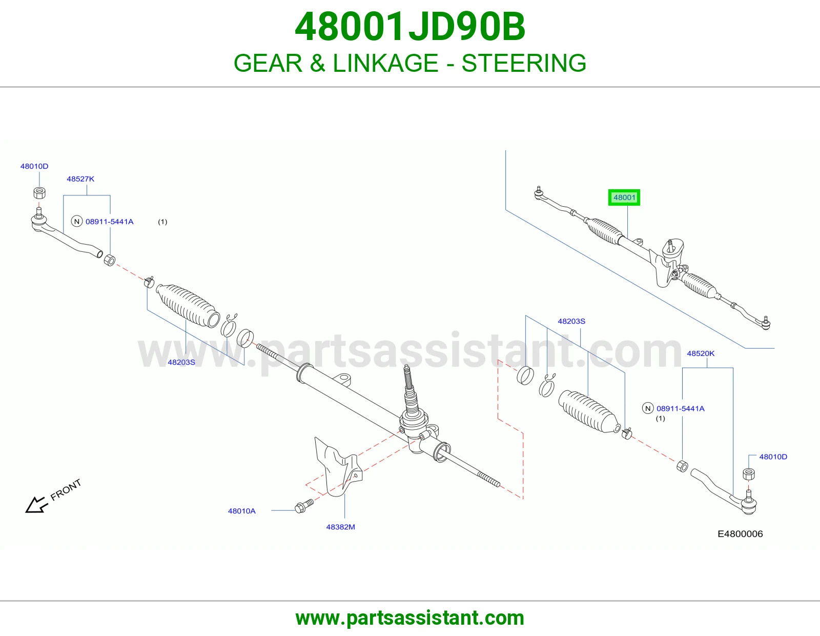 دوده دركسون 48001JD90B