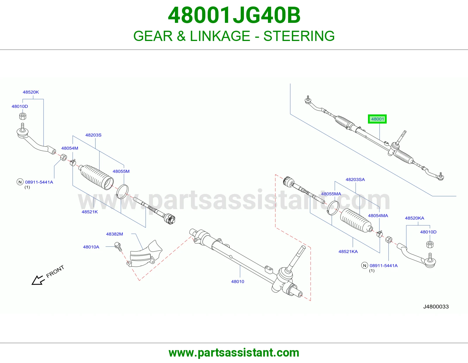 دوده دركسون 48001JG40B