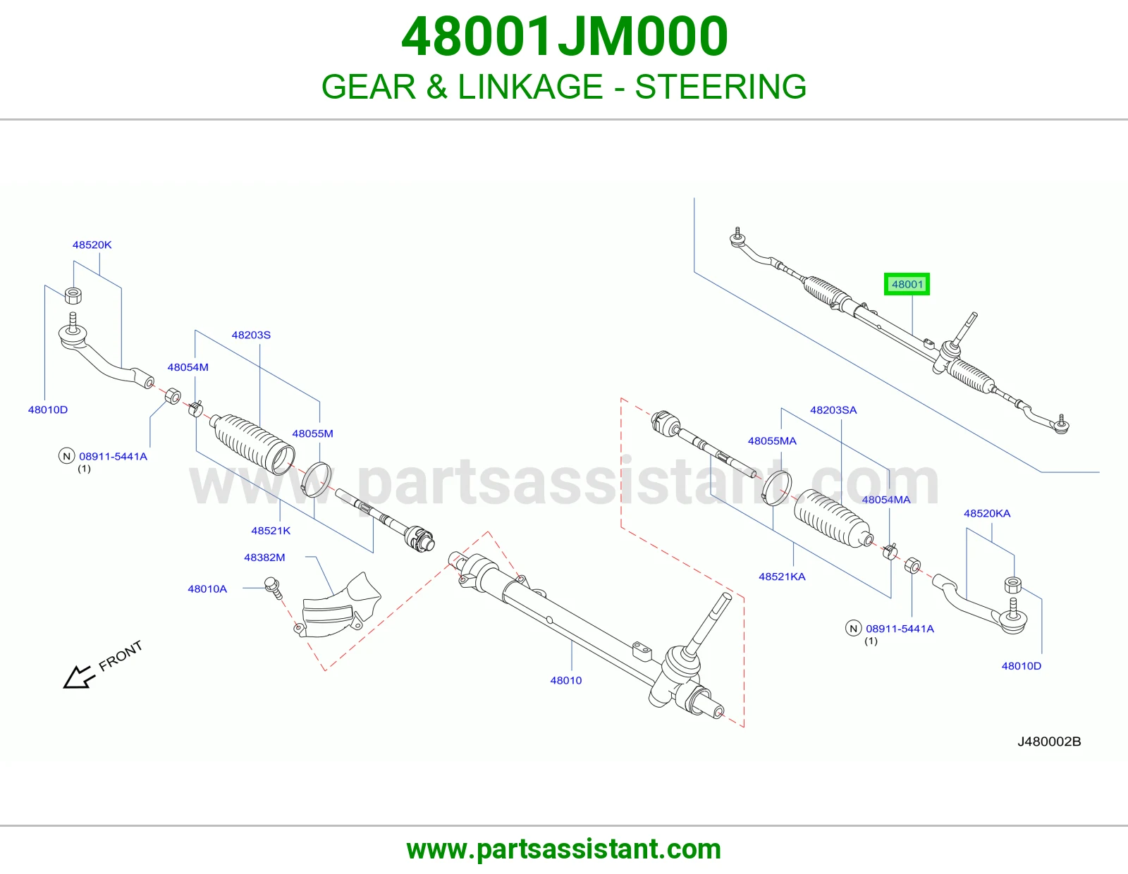 دوده دركسون 48001JM000