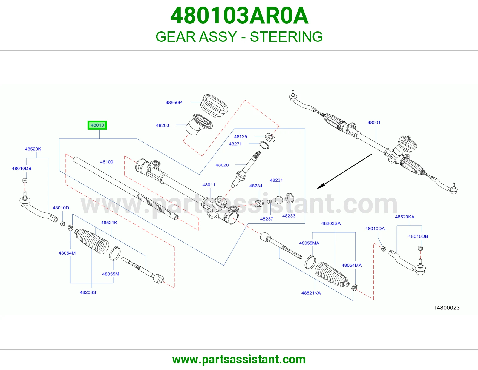 دوده دركسون 480103AR0A