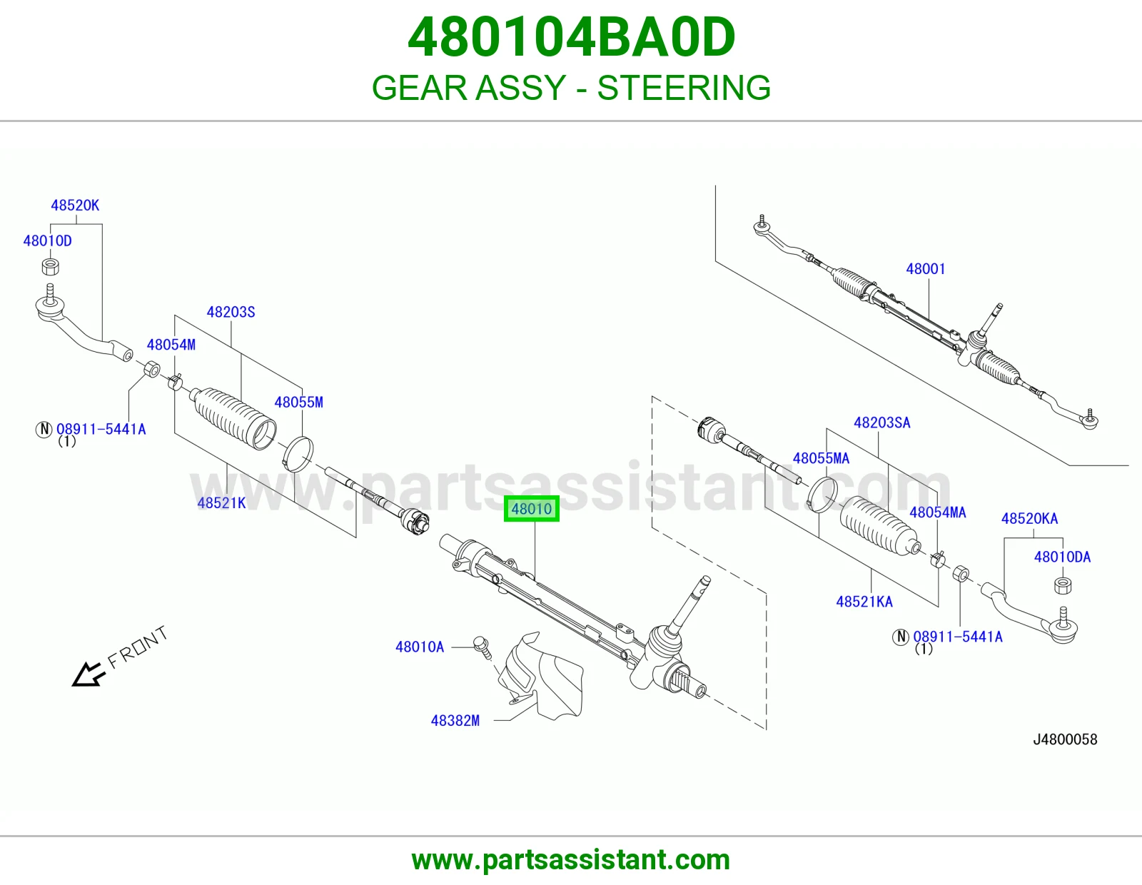 دوده دركسون 480104BA0D