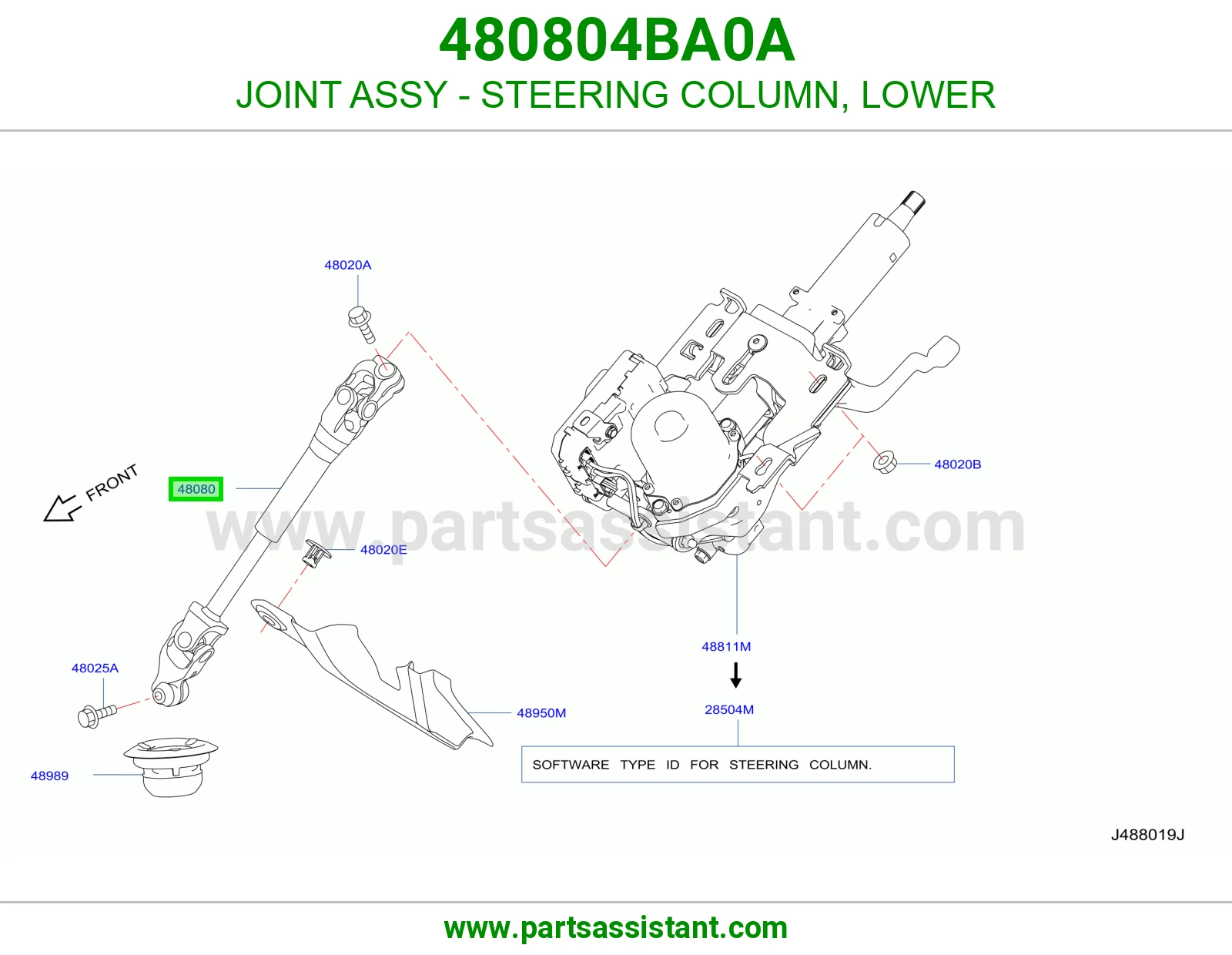 صليب عمود دركسون تحت 480804BA0A