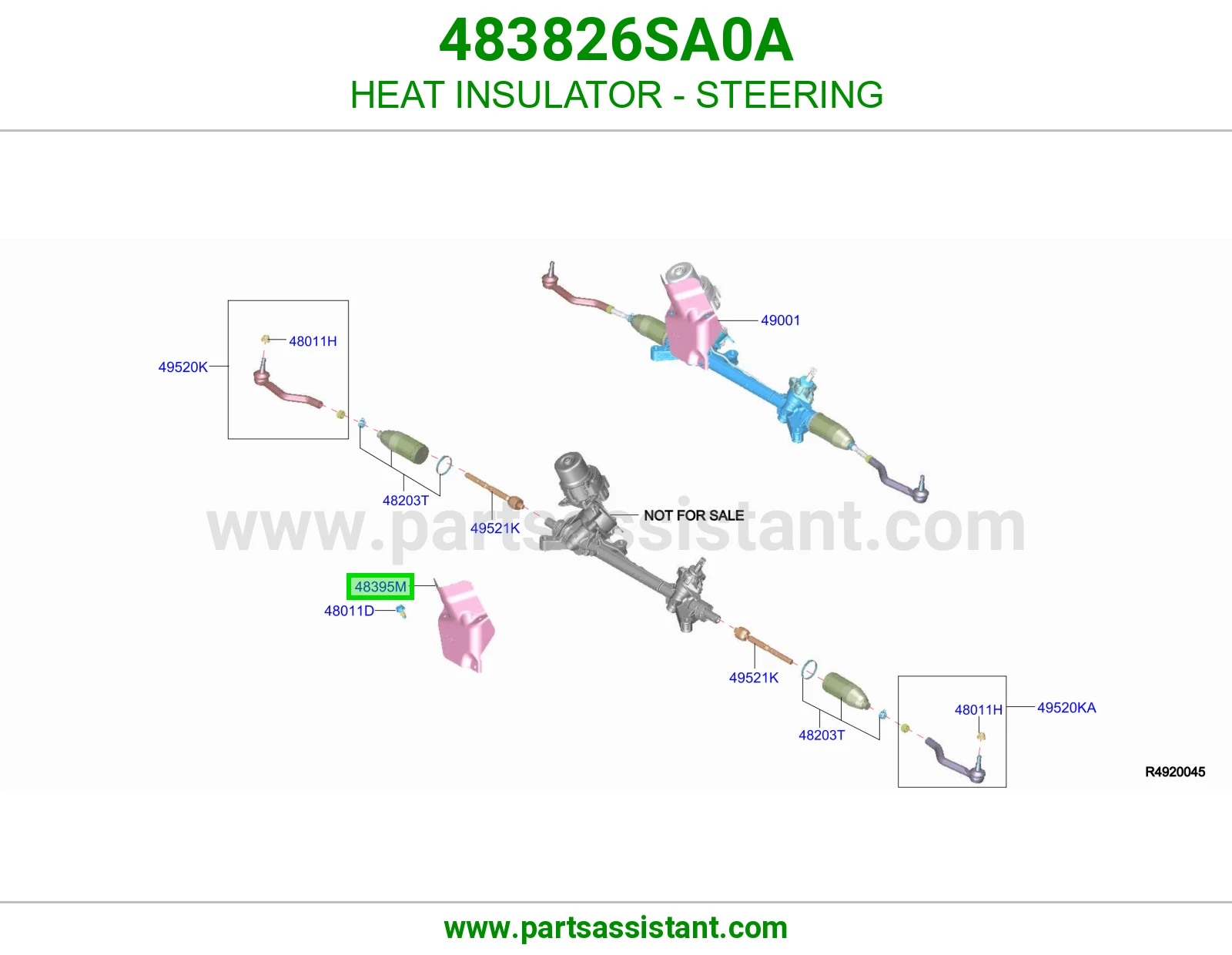 عازل حرارة دركسون 483826SA0A