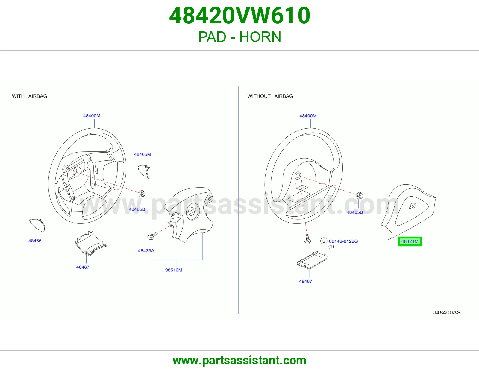 حشوة بوري 48420VW610