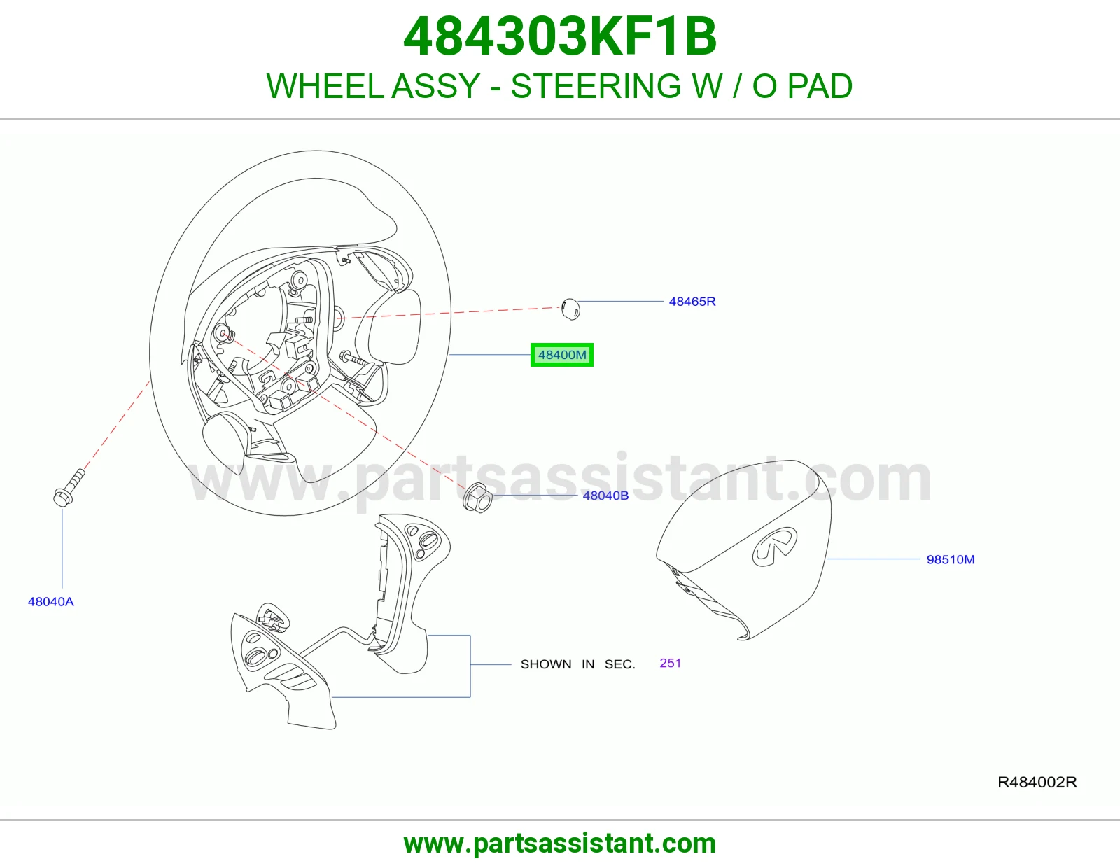 طاره دركسون 484303KF1B