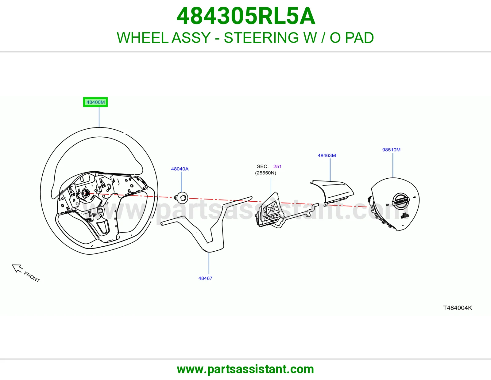 طاره دركسون 484305RL5A