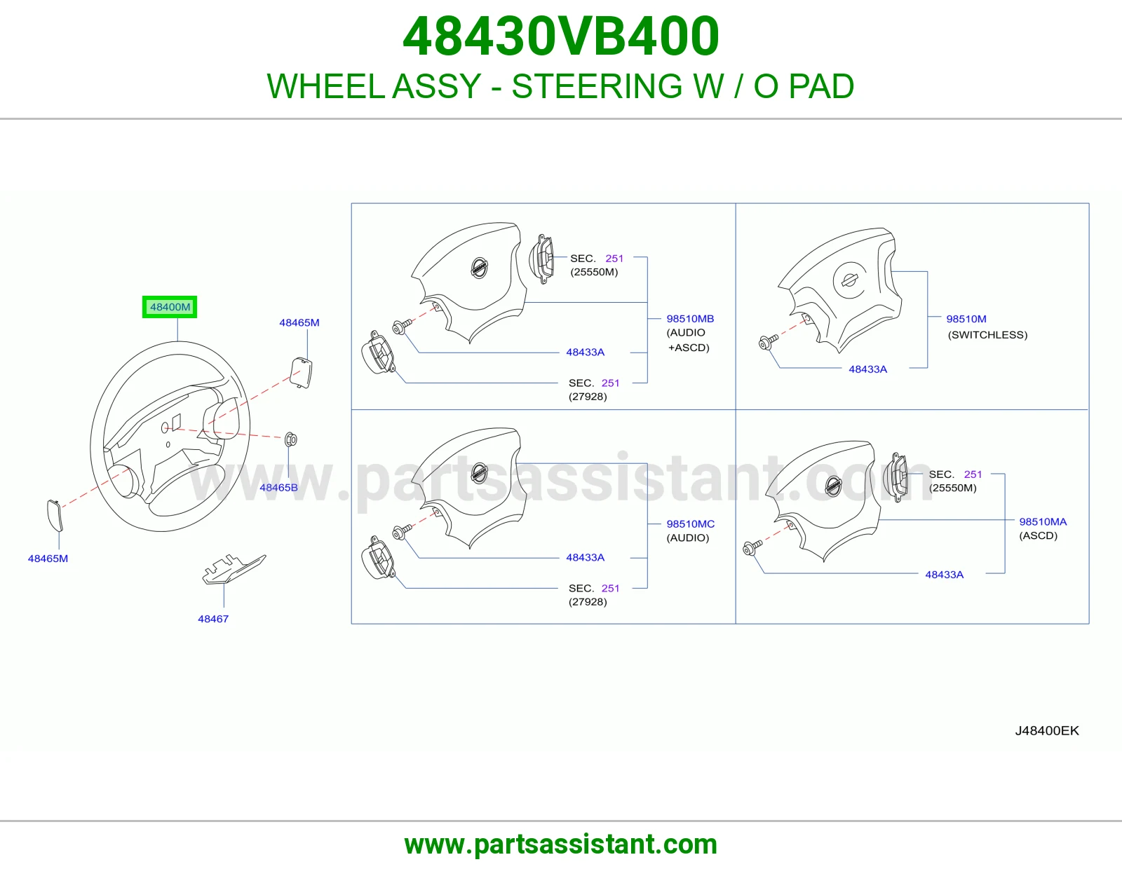 طاره دركسون 48430VB400