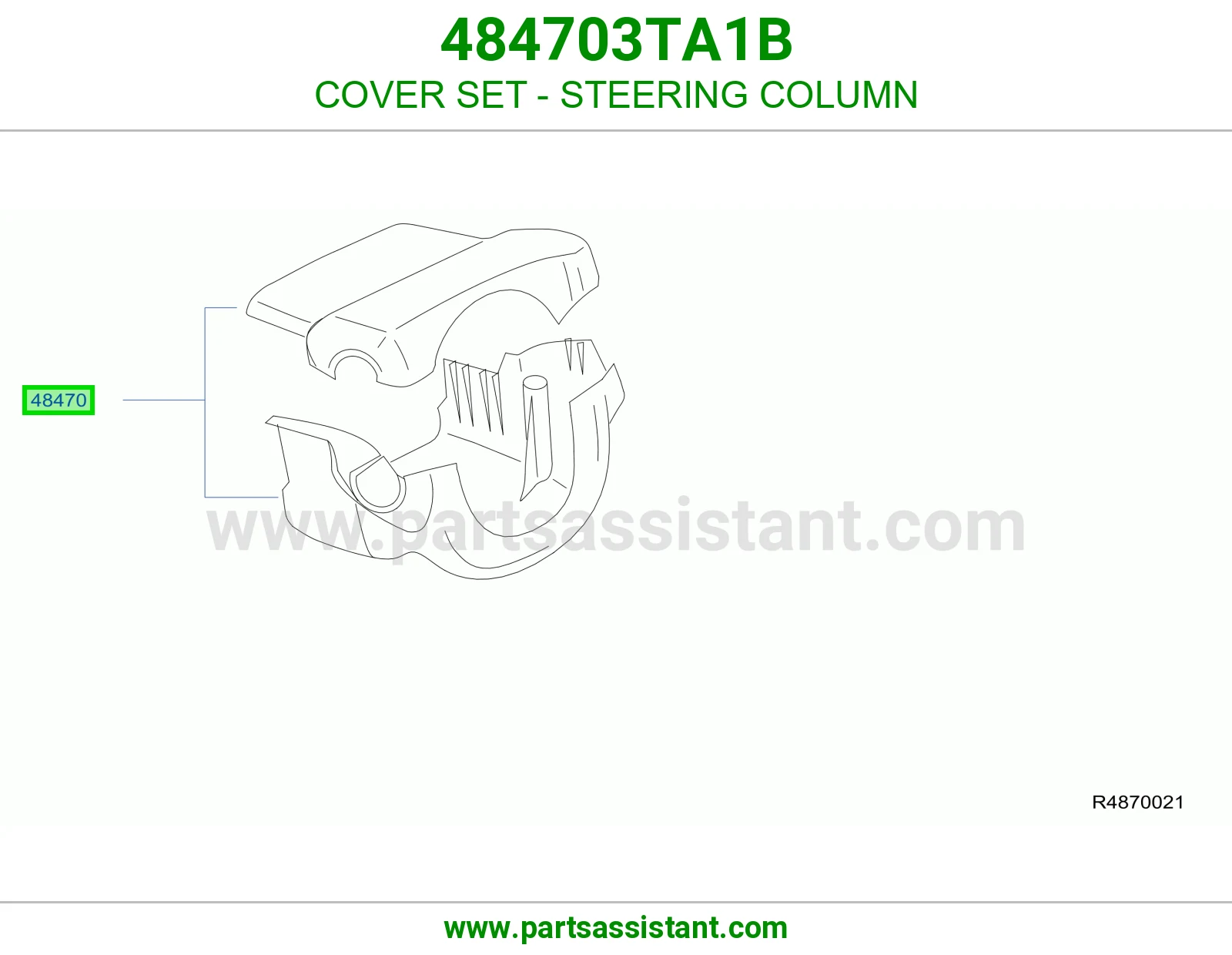 طقم أغطية عمود دركسون 484703TA1B