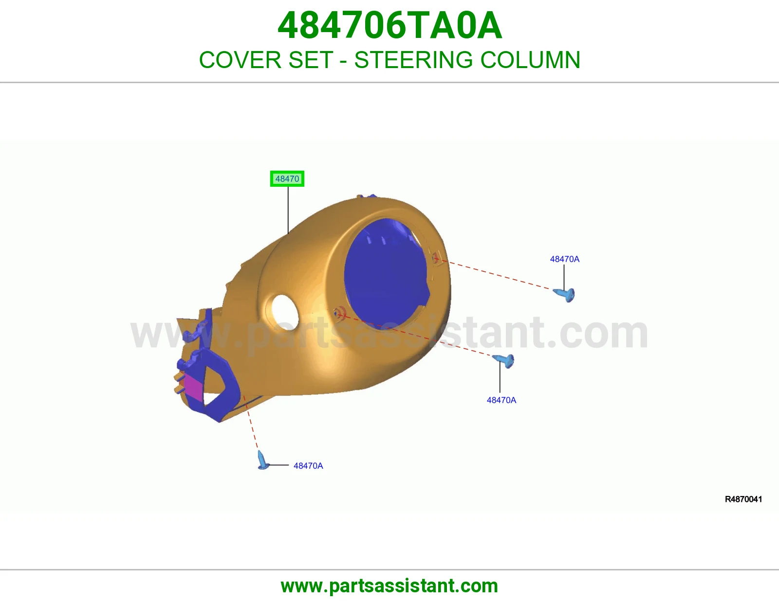 طقم أغطية عمود دركسون 484706TA0A