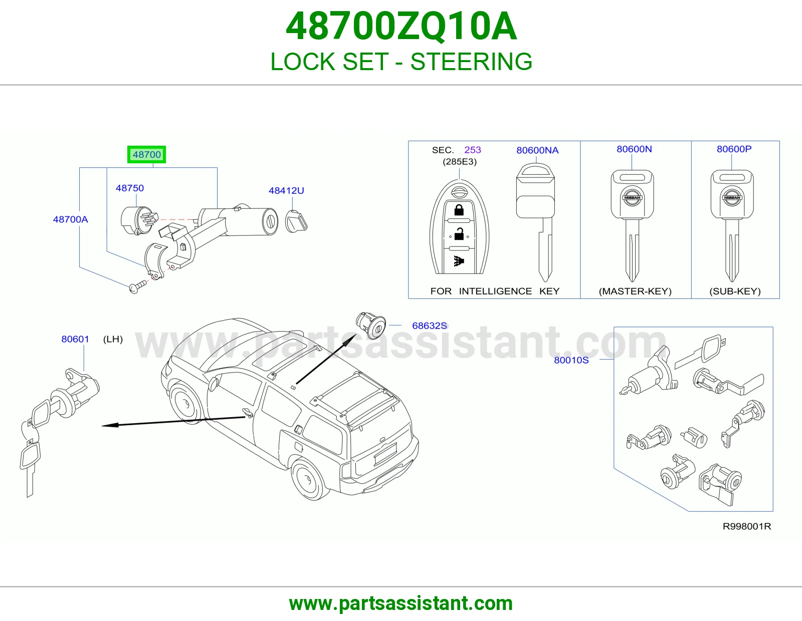 سوتش تشغيل مكينه 48700ZQ10A