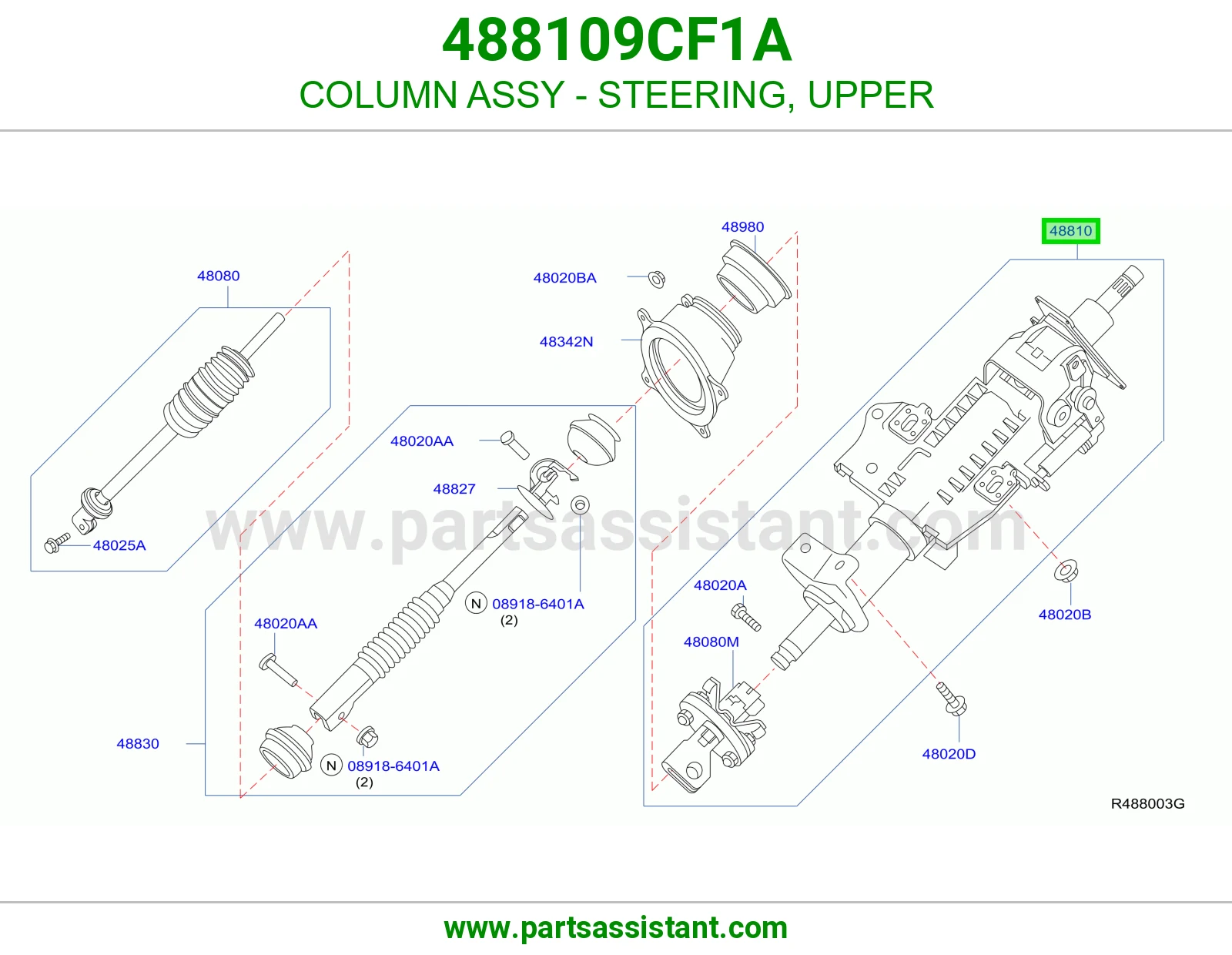 عمود دركسون فوق كامل 488109CF1A