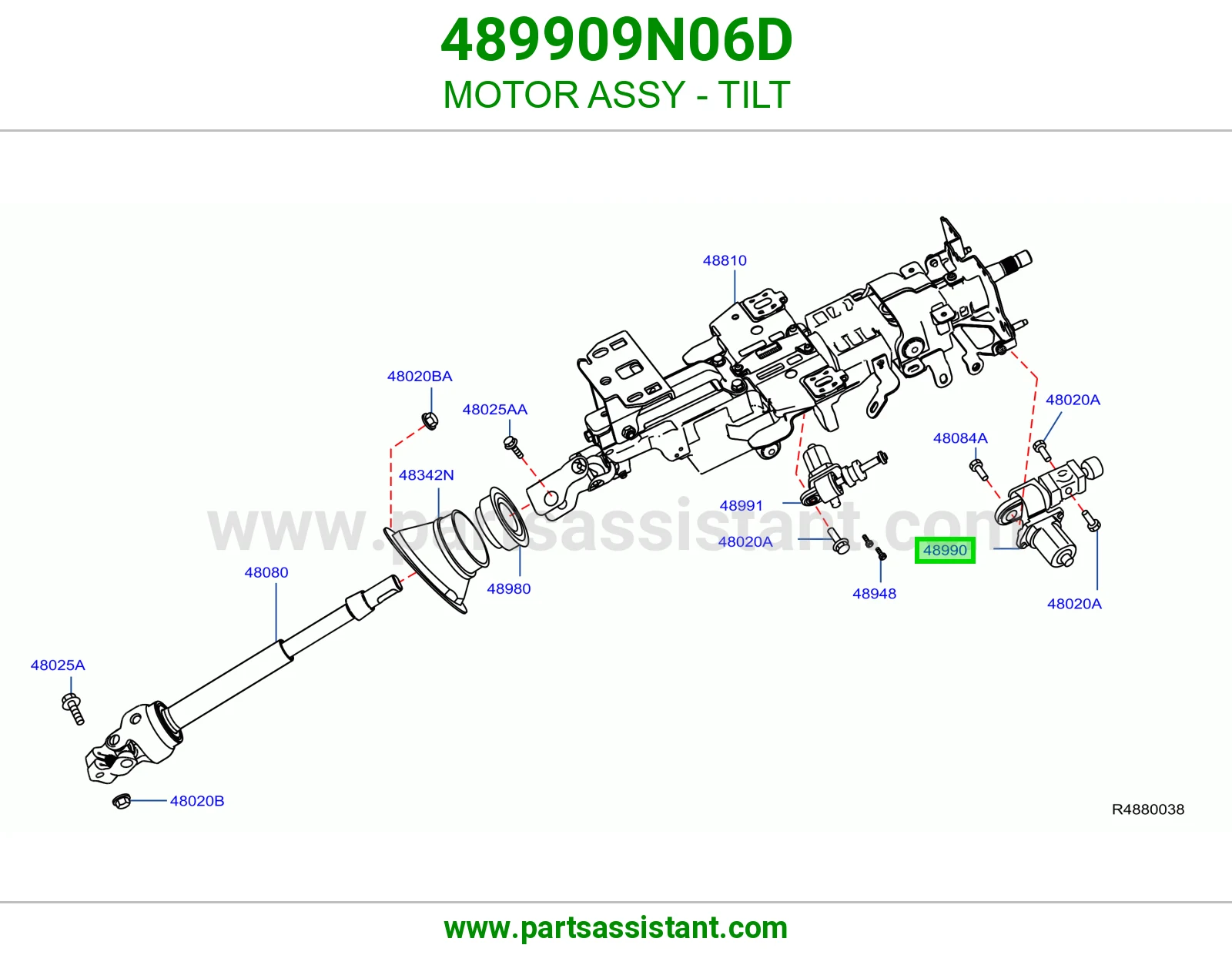 دينمو إمالة كامل 489909N06D