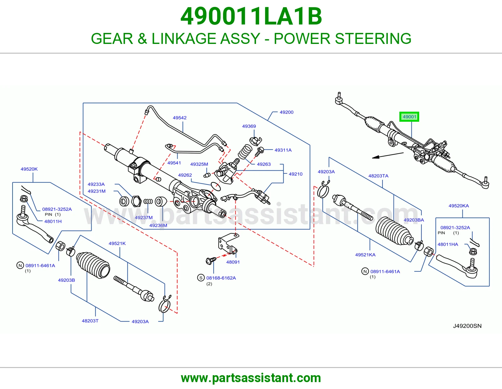 دوده دركسون كامله 490011LA1B