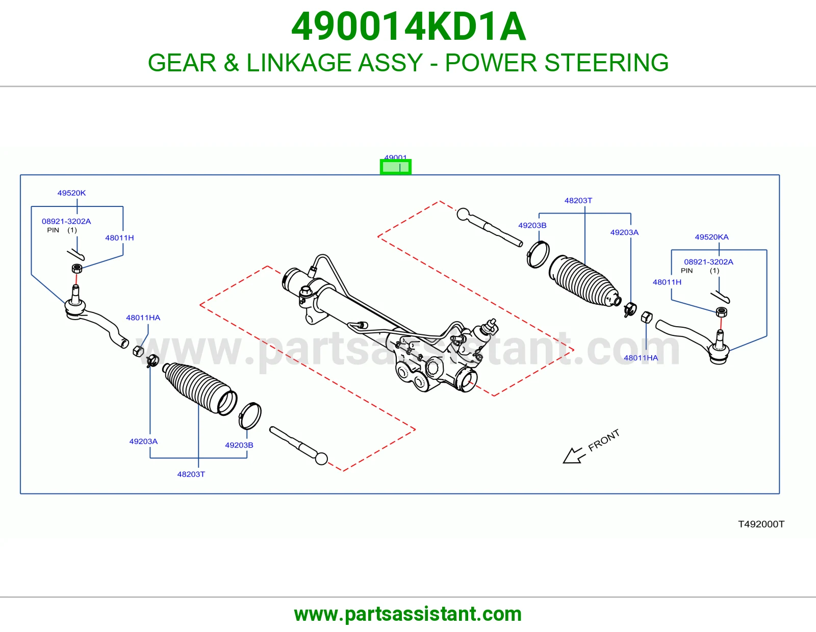 دوده دركسون كامله 490014KD1A