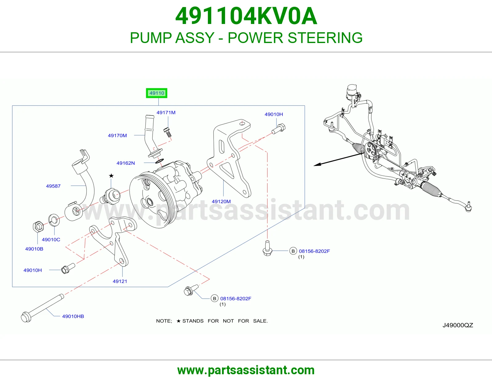 طرمبه دركسون 491104KV0A