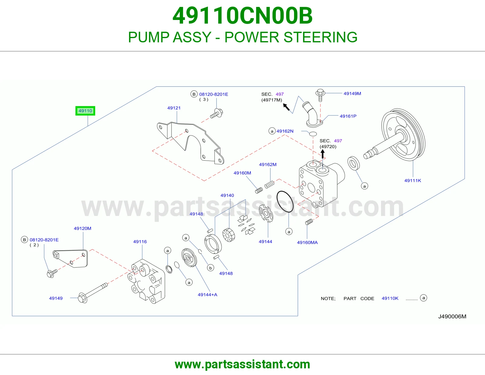 طرمبه دركسون 49110CN00B