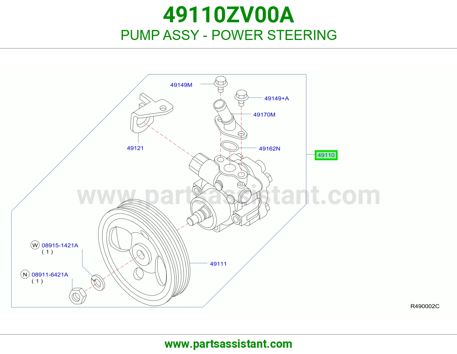 طرمبه دركسون 49110ZV00A