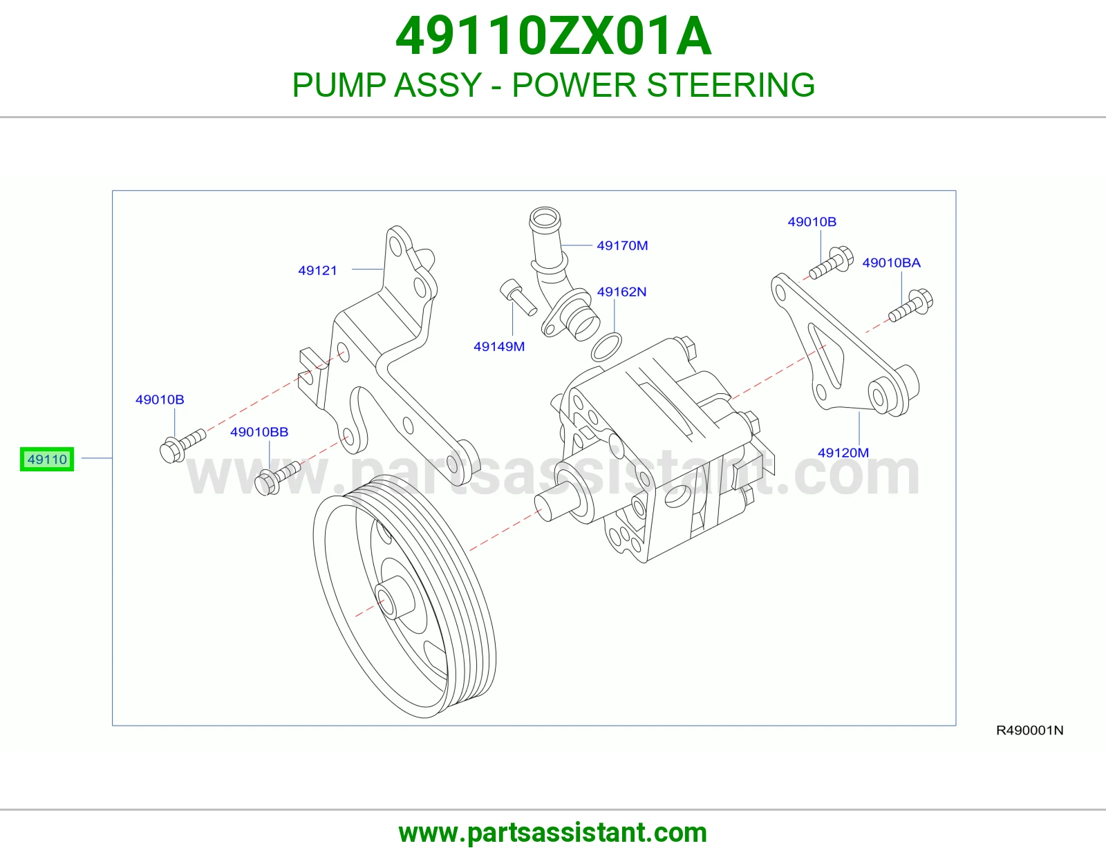 طرمبه دركسون 49110ZX01A
