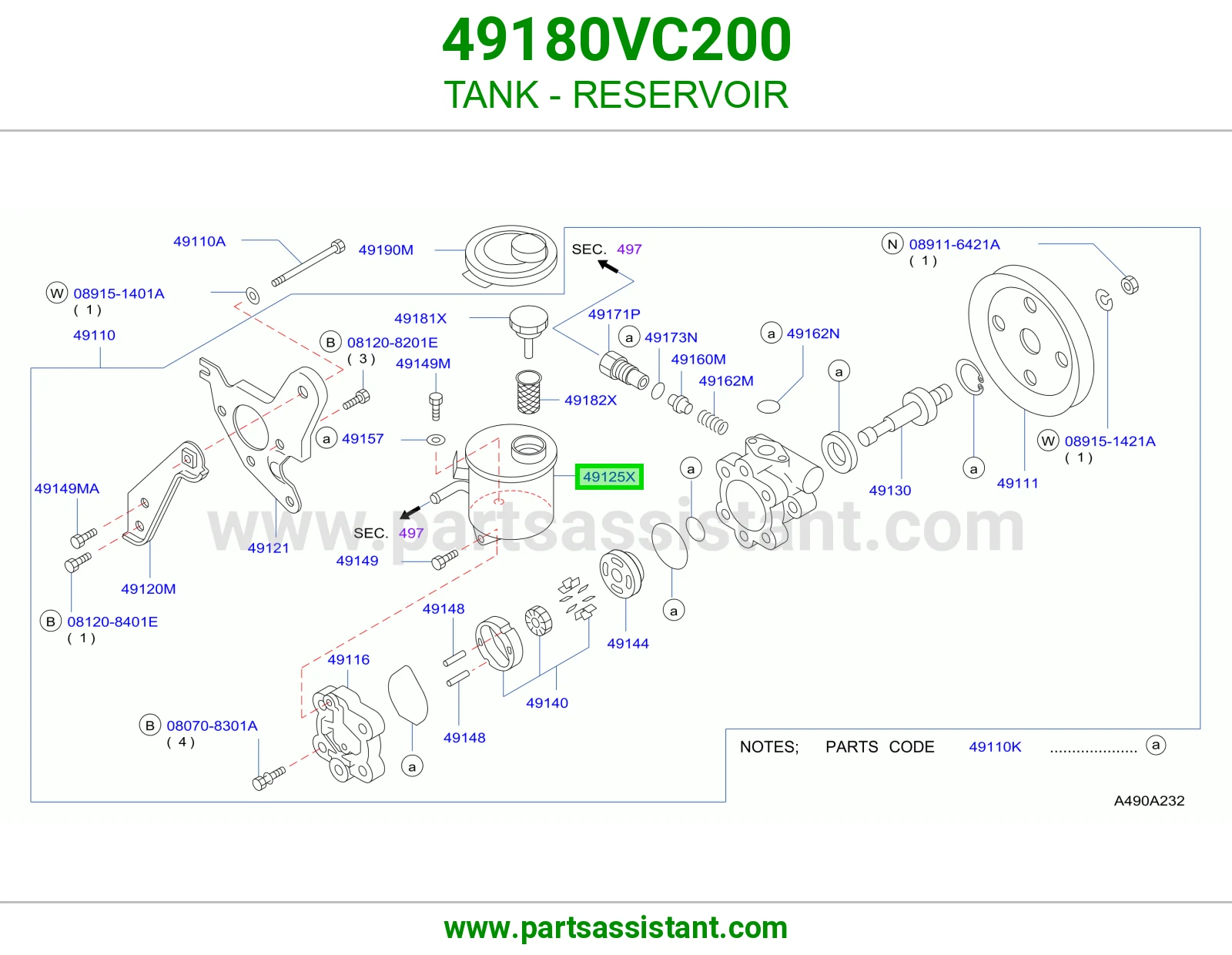 تانكي قربة 49180VC200