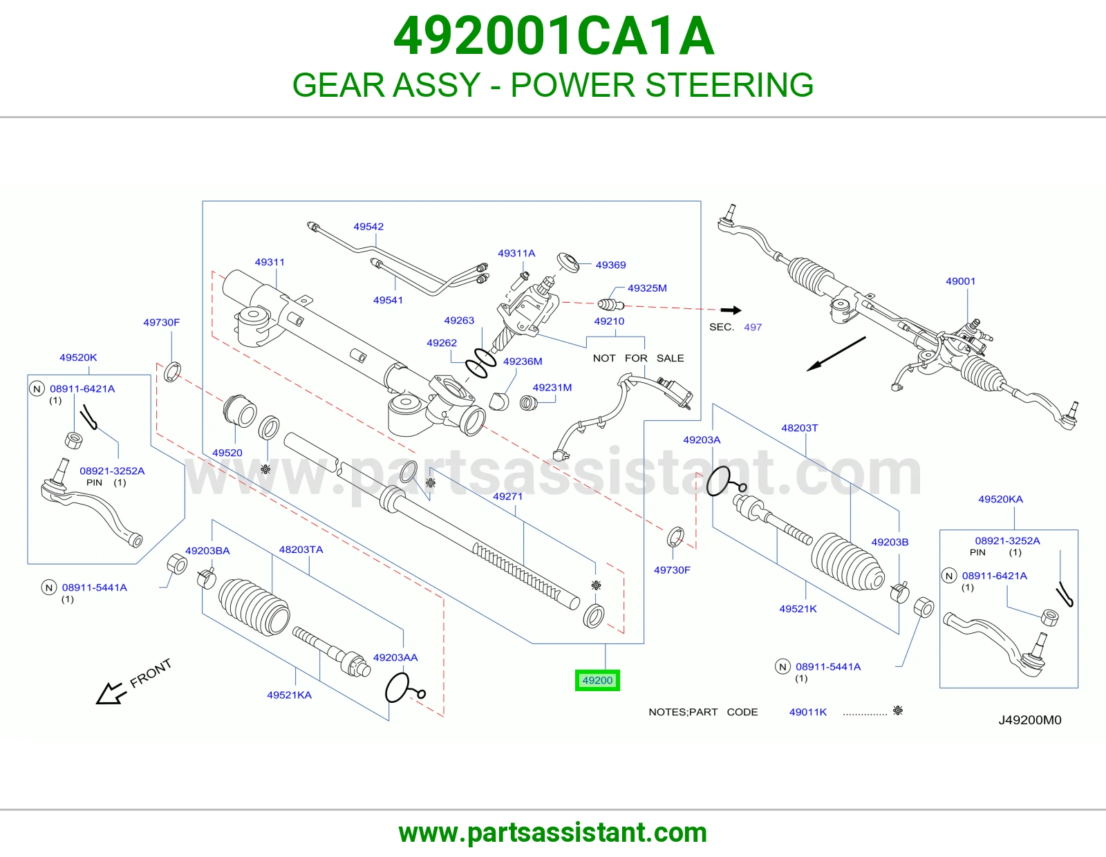 ترس دركسون باور كامل 492001CA1A