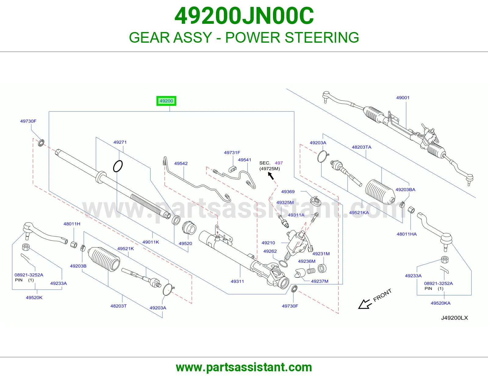 ترس دركسون باور كامل 49200JN00C