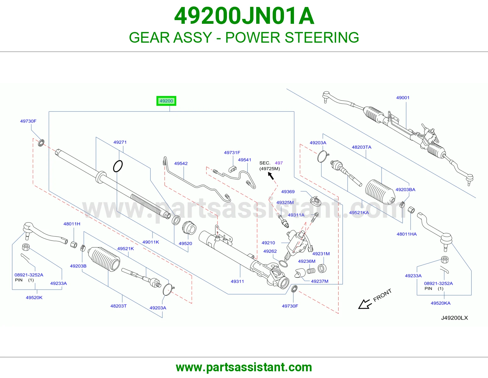 ترس دركسون باور كامل 49200JN01A