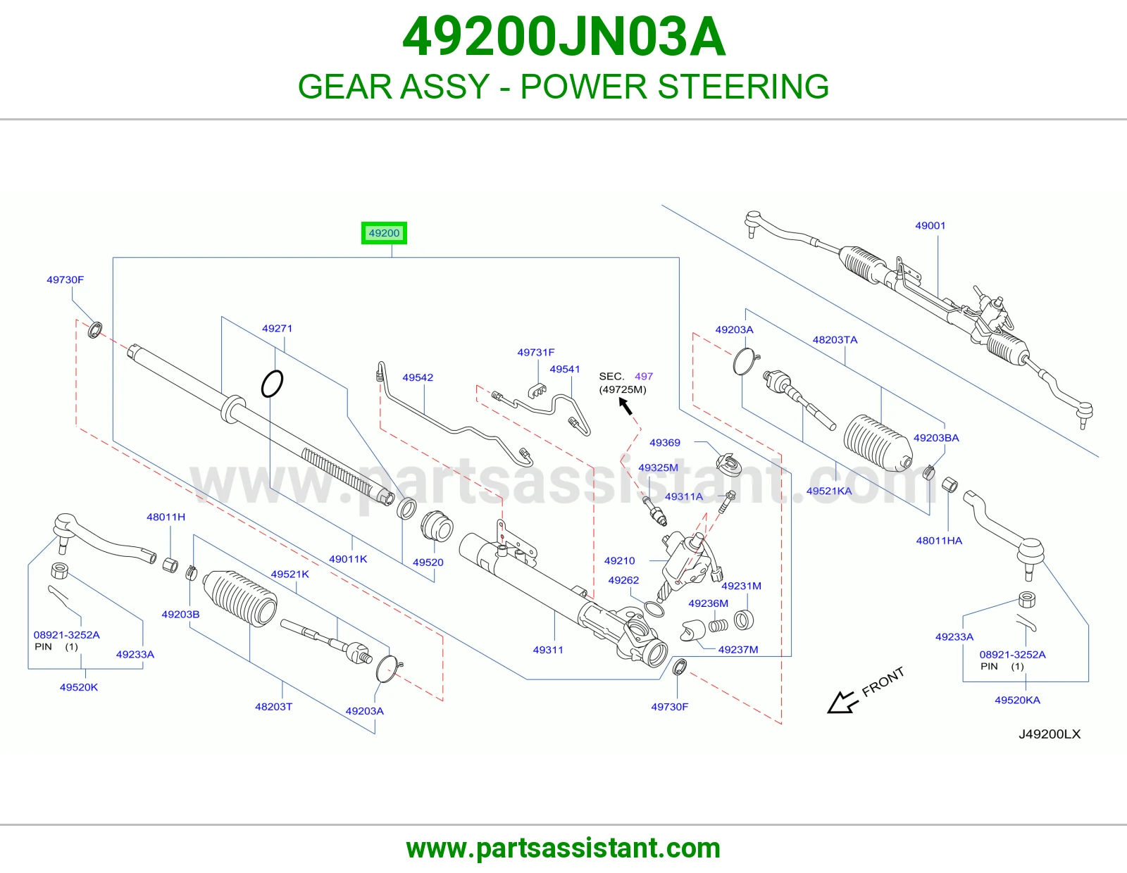 ترس دركسون باور كامل 49200JN03A