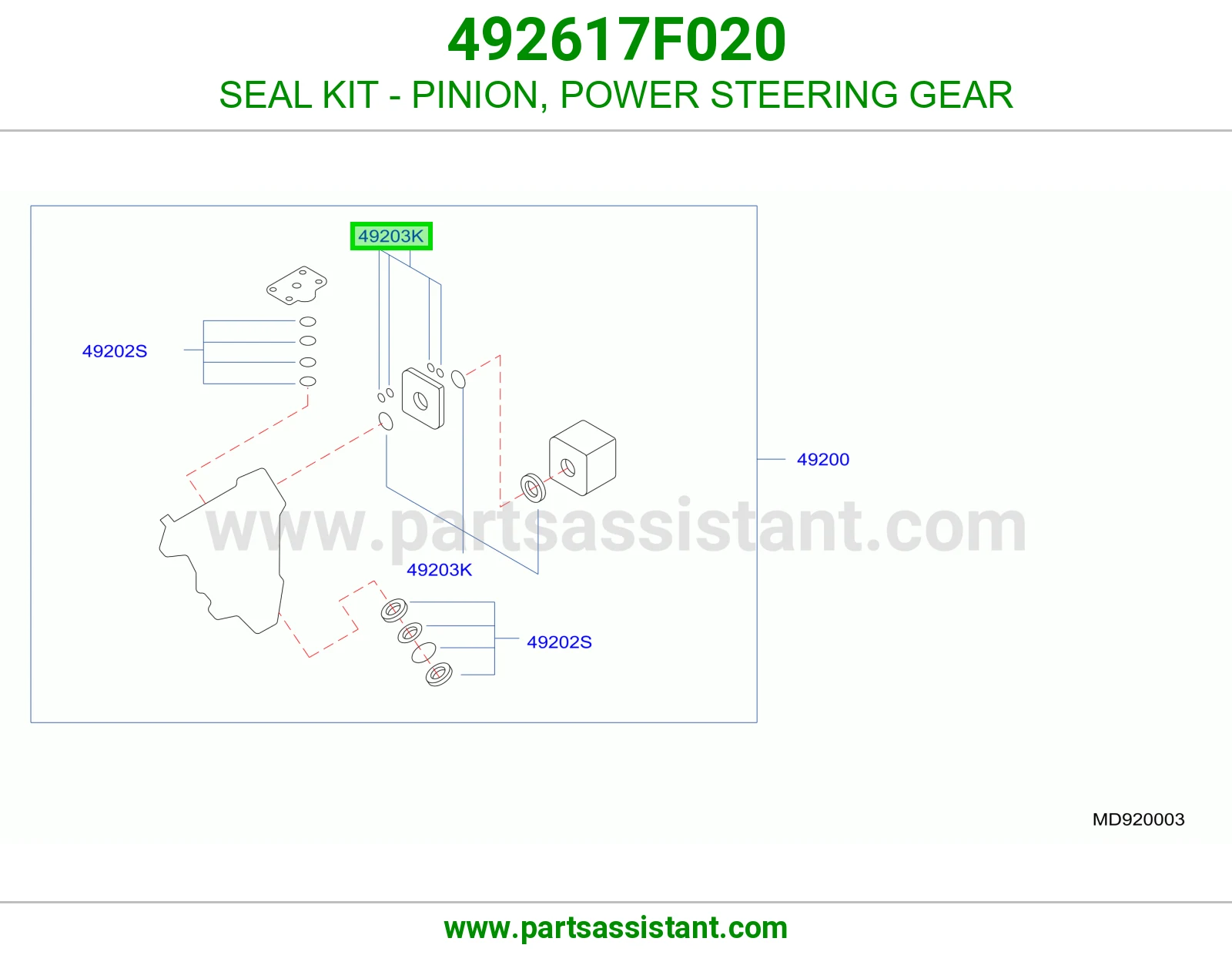 طقم وجه بنيون دودة دركسون 492617F020