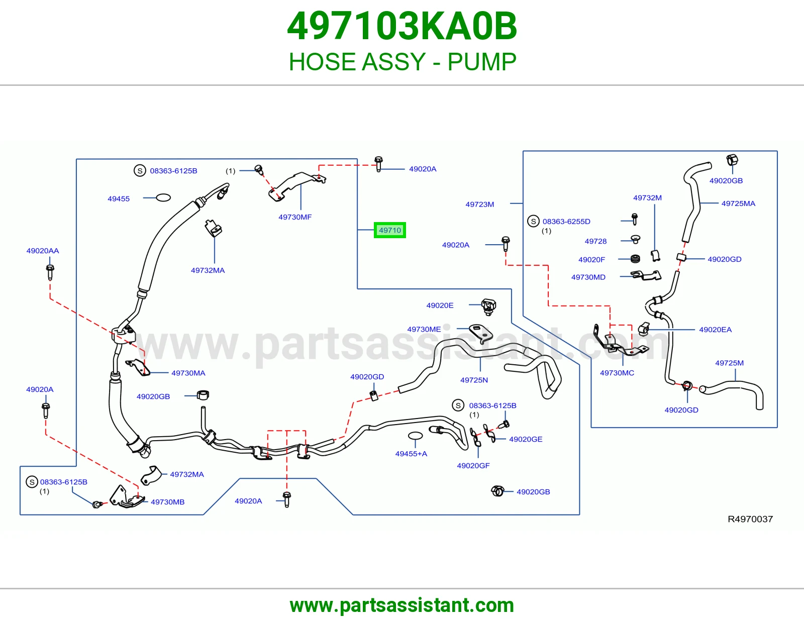 لي طرمبة كامل 497103KA0B